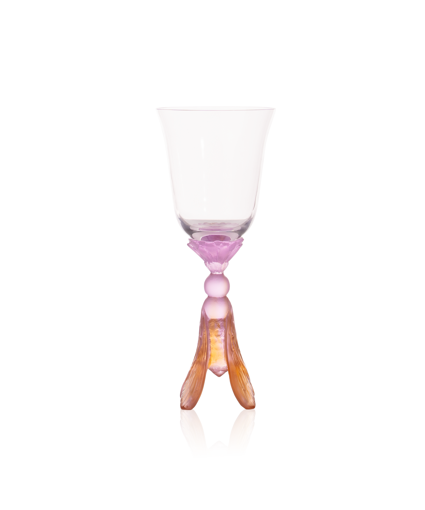 Verres à eau en or d'abeille par Daum Intérieur, coffret de 6 verres en verre décoré avec motif abeille dorée.