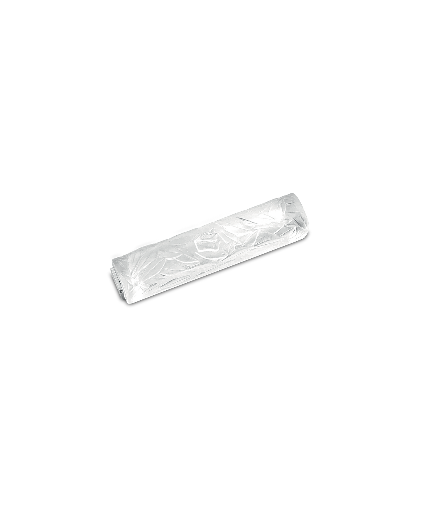 Olive leaf Mezuzah White
