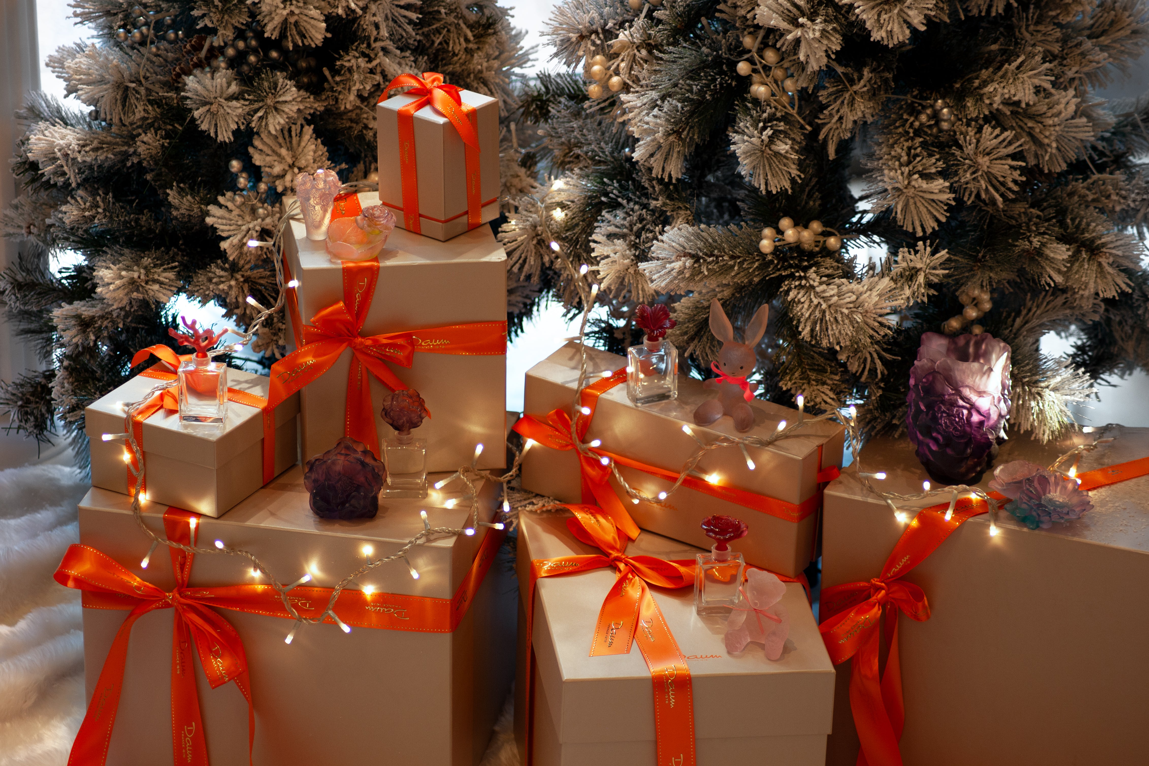 Rose Passion Vase White, red flower 500ex – Daum