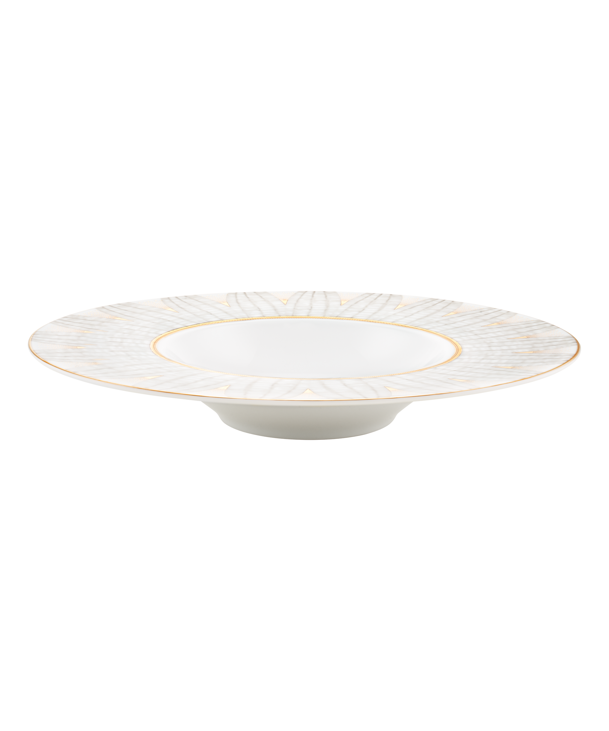 Assiette creuse à ailes Daum Intérieur, coffret de 2, design élégant en céramique avec motif d'abeille.