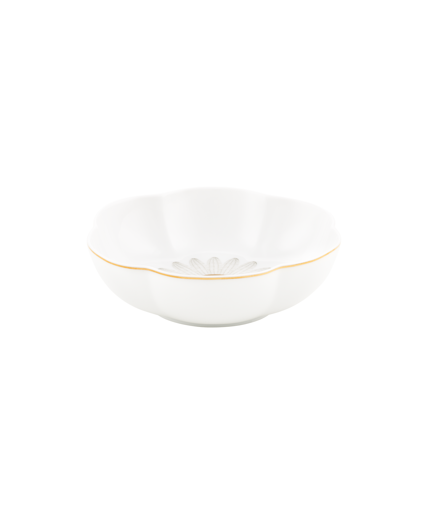 Deux coupes saveur fleur Or d'Abeille de Daum Intérieur, élégantes et délicates, avec motif floral en verre coloré.