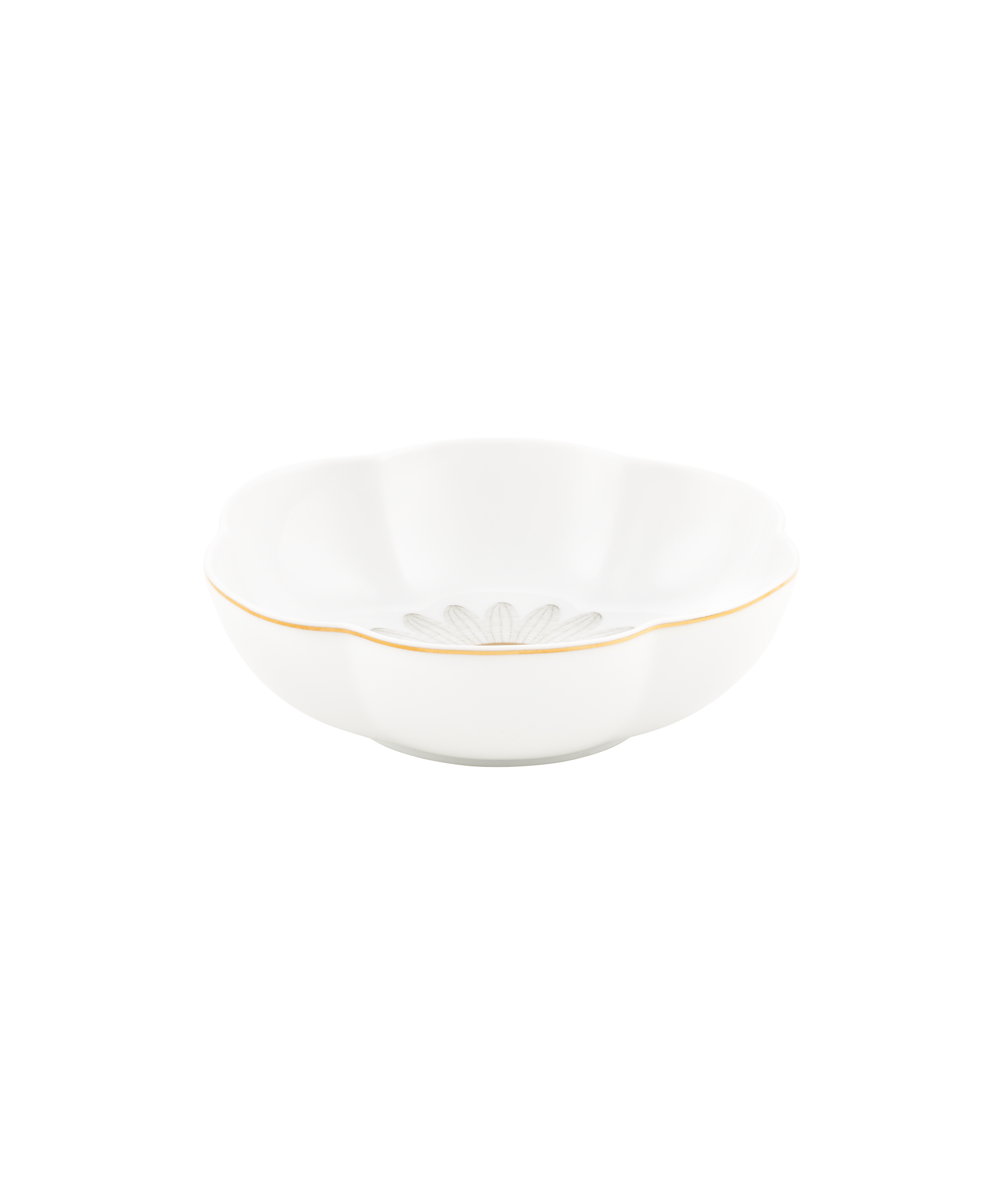 Deux coupes saveur fleur Or d'Abeille de Daum Intérieur, élégantes et délicates, avec motif floral en verre coloré.