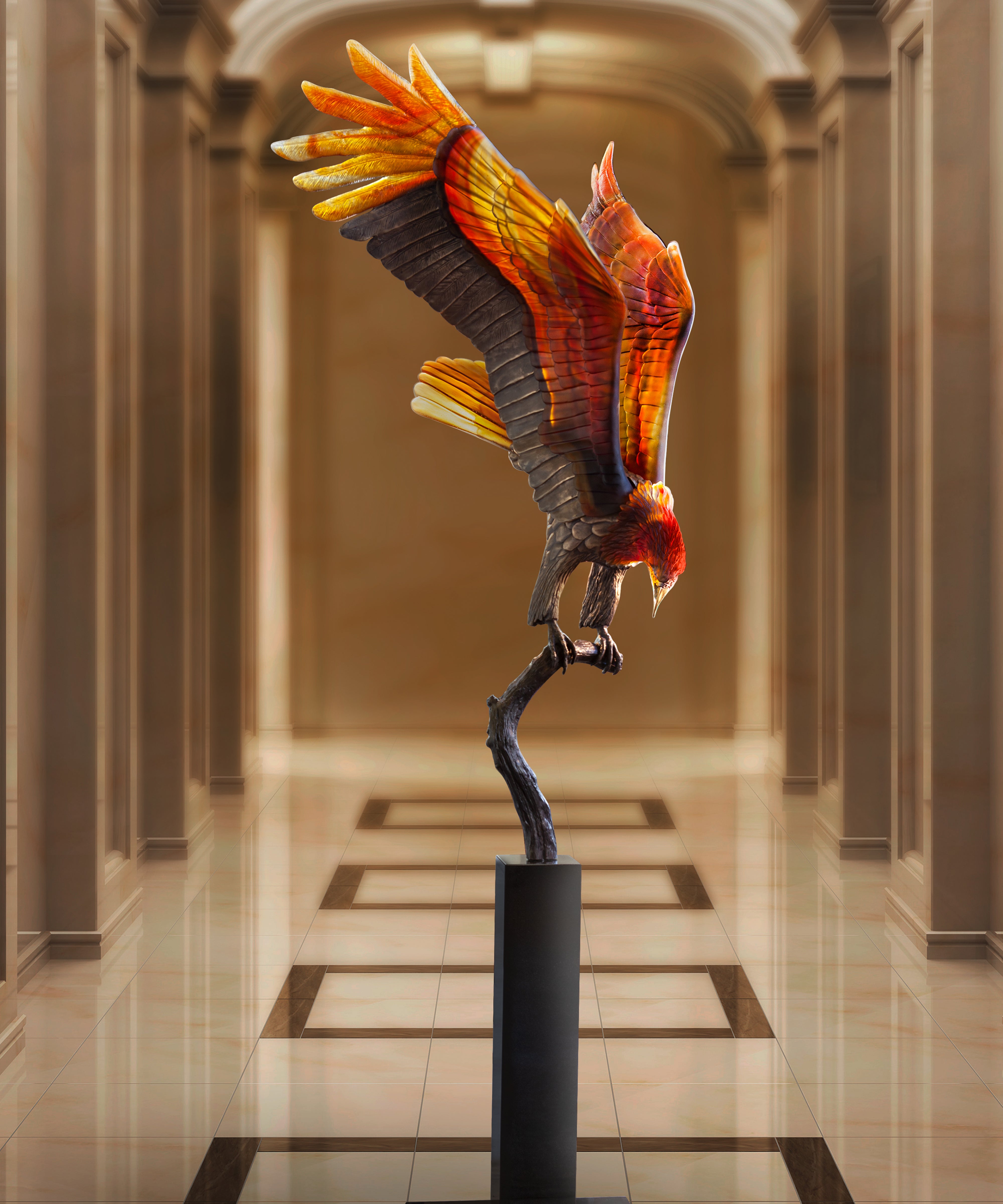 Aigle royal prestige de Madeleine Van der Knoop 8ex - Daum