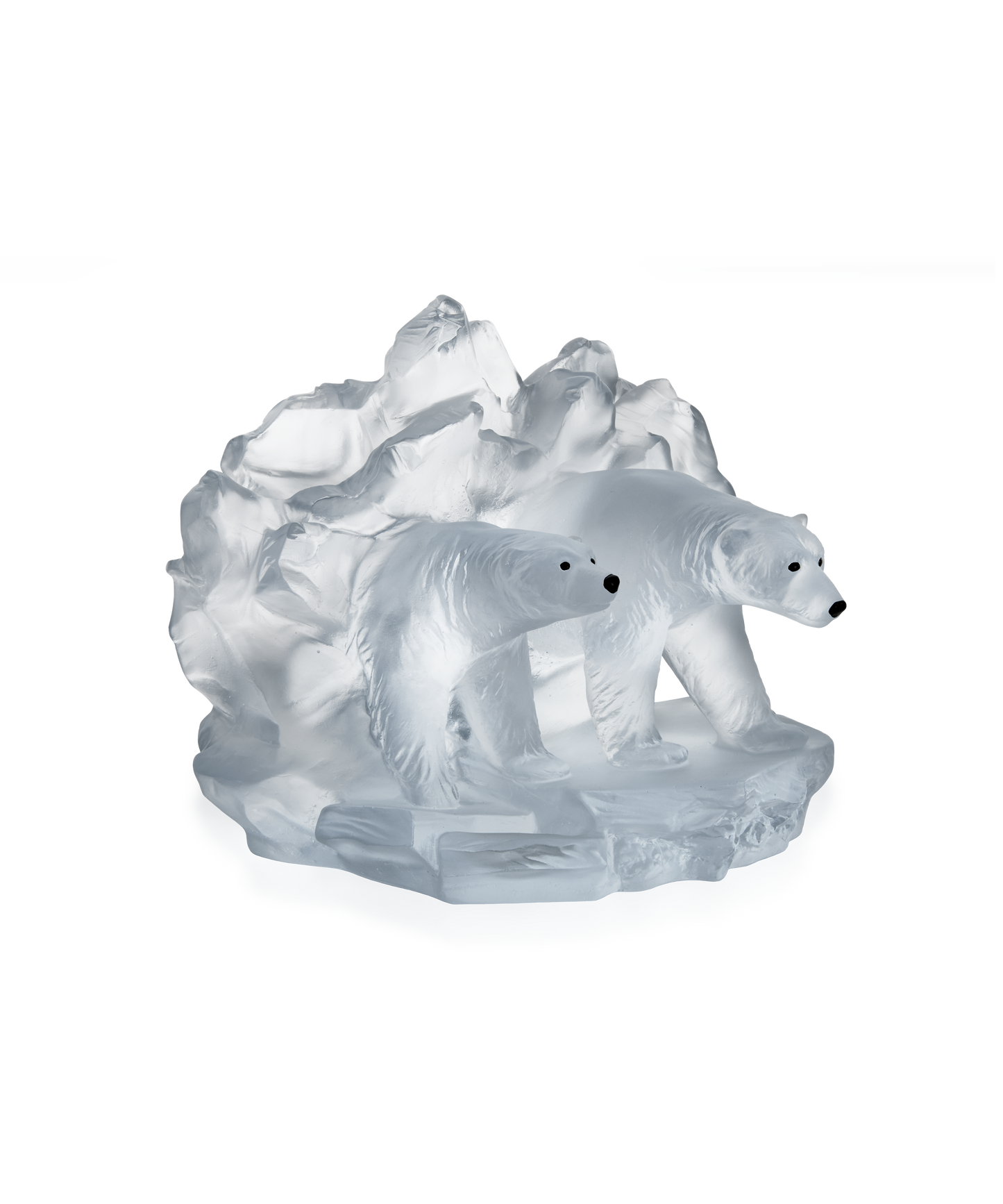 Figurine Arktos de Kyriakos Kaziras 250ex en verre Daum, sculpture artistique avec détails élégants et finition raffinée.