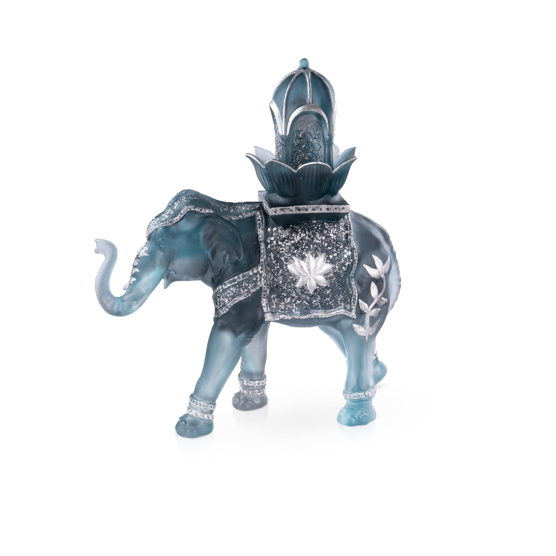 Arum Vase grand modèle Bleu nuit - Daum
