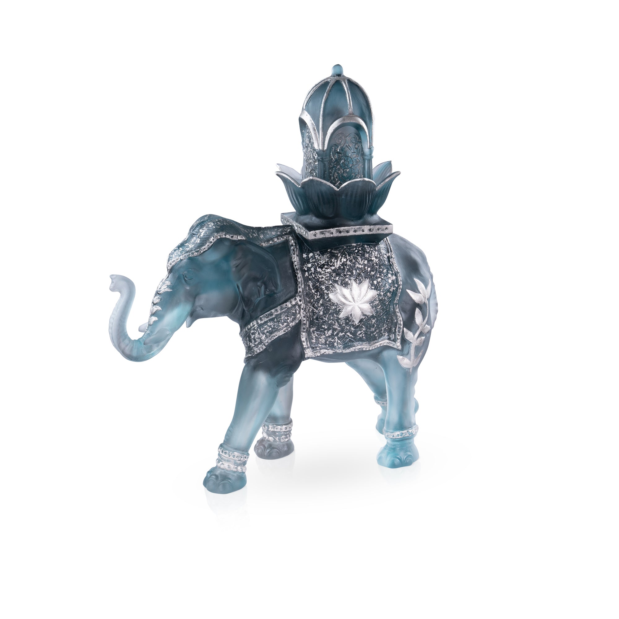 Arum Vase grand modèle Bleu nuit - Daum