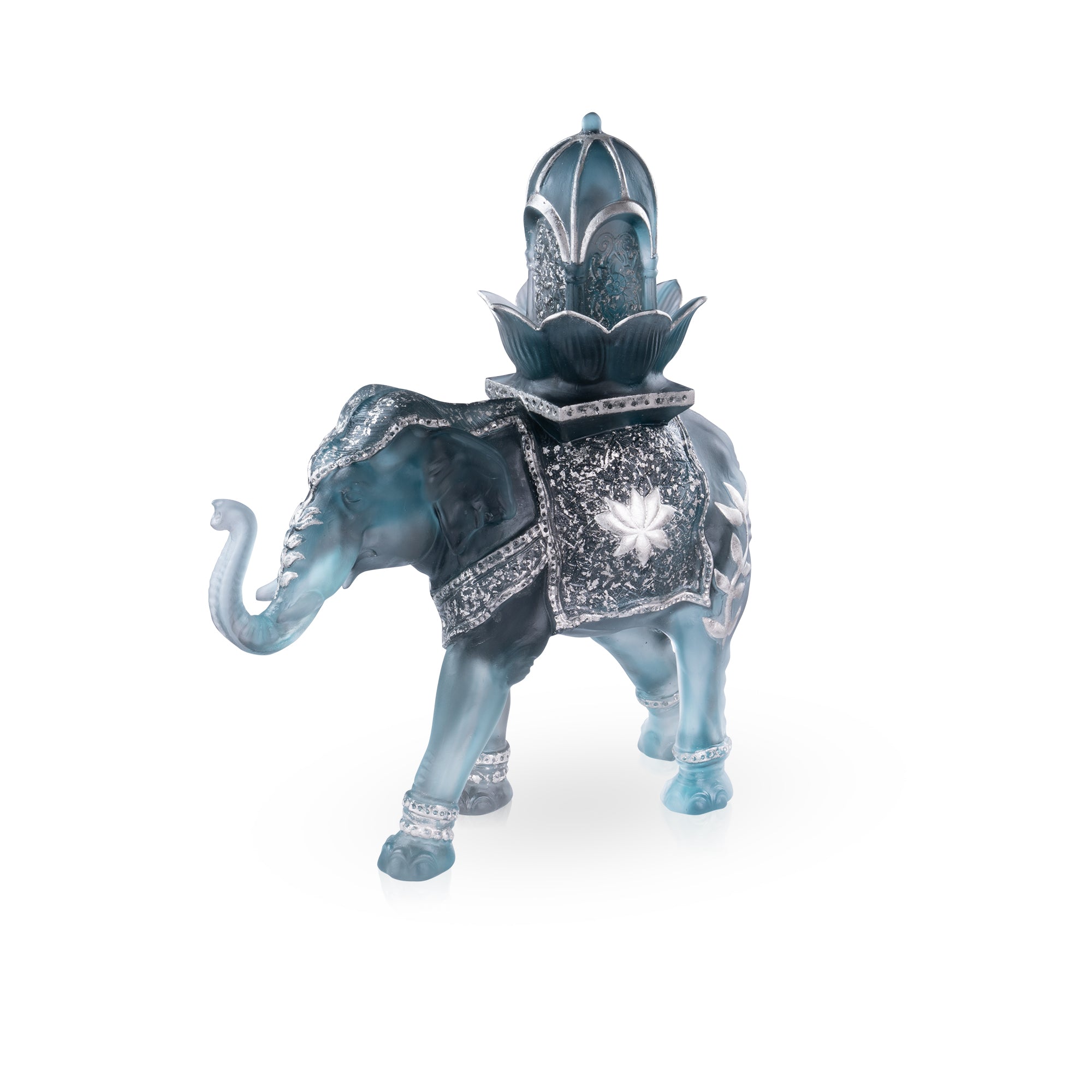 Arum Vase grand modèle Bleu nuit - Daum