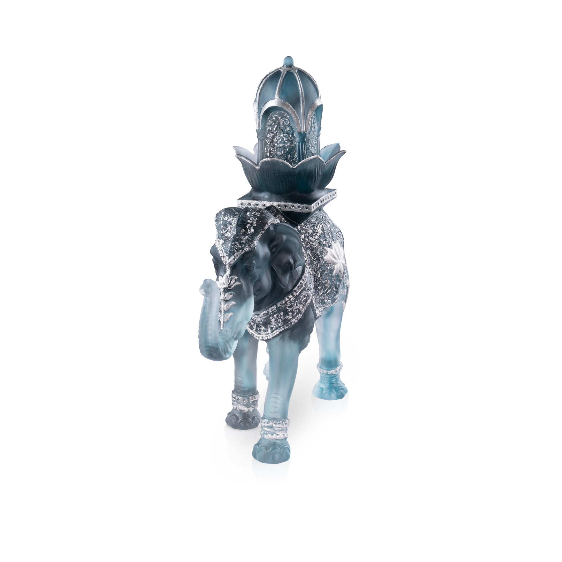 Arum Vase grand modèle Bleu nuit - Daum
