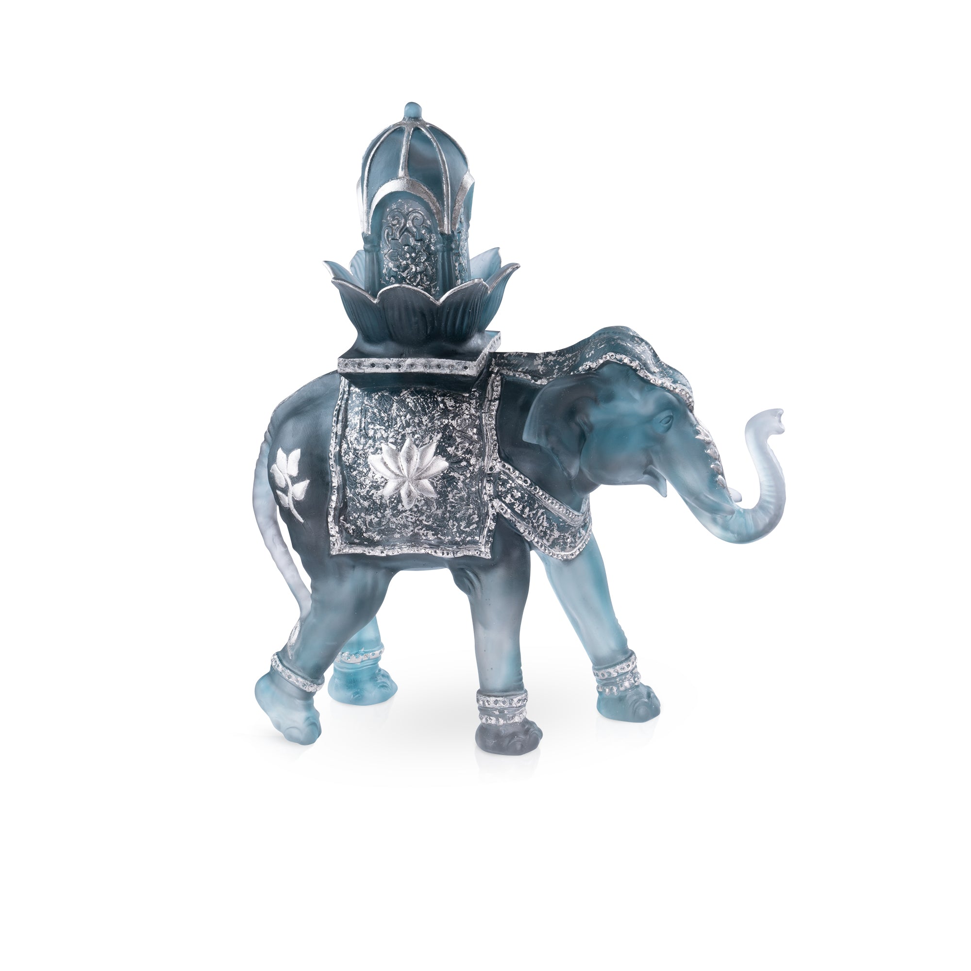 Arum Vase grand modèle Bleu nuit - Daum