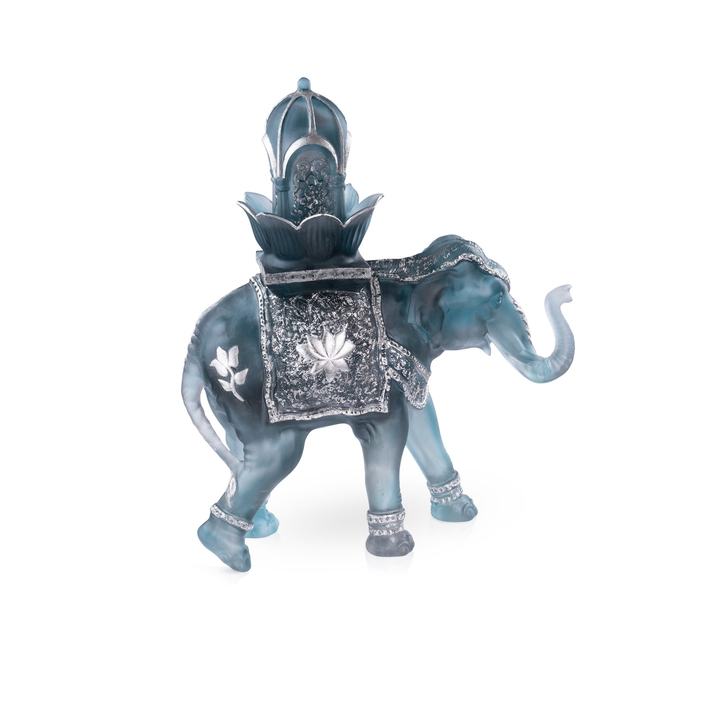 Arum Vase grand modèle Bleu nuit - Daum