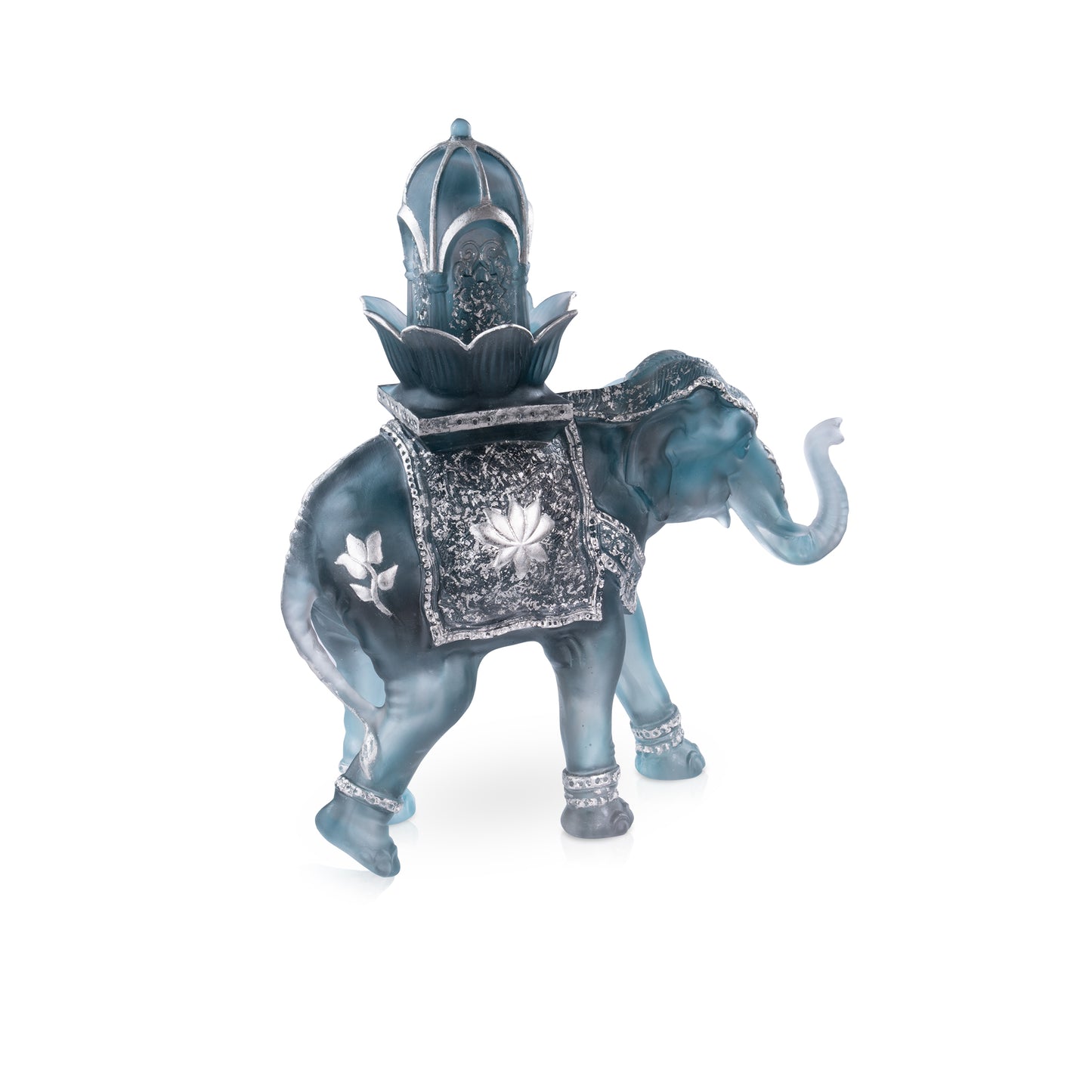 Arum Vase grand modèle Bleu nuit - Daum