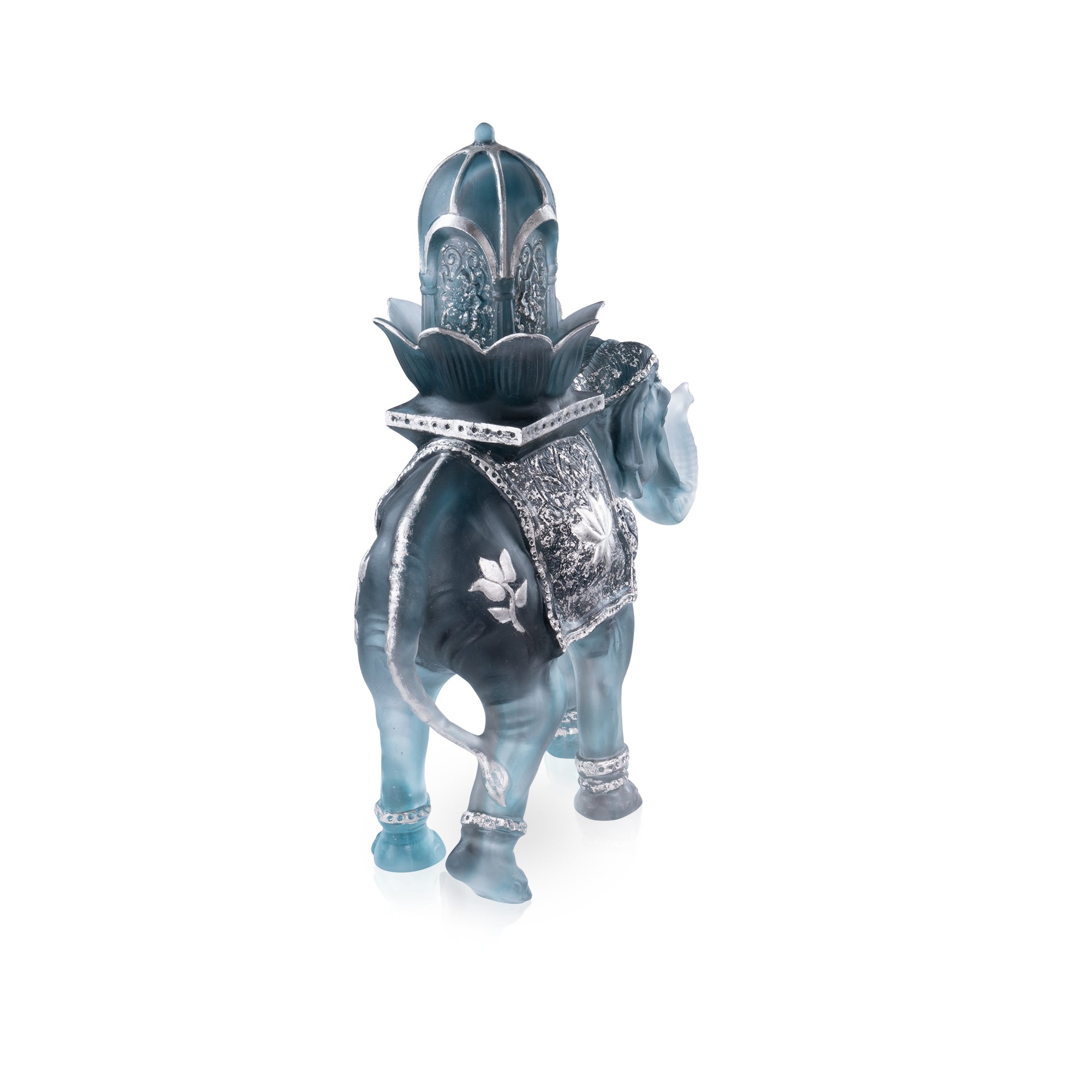 Arum Vase grand modèle Bleu nuit - Daum