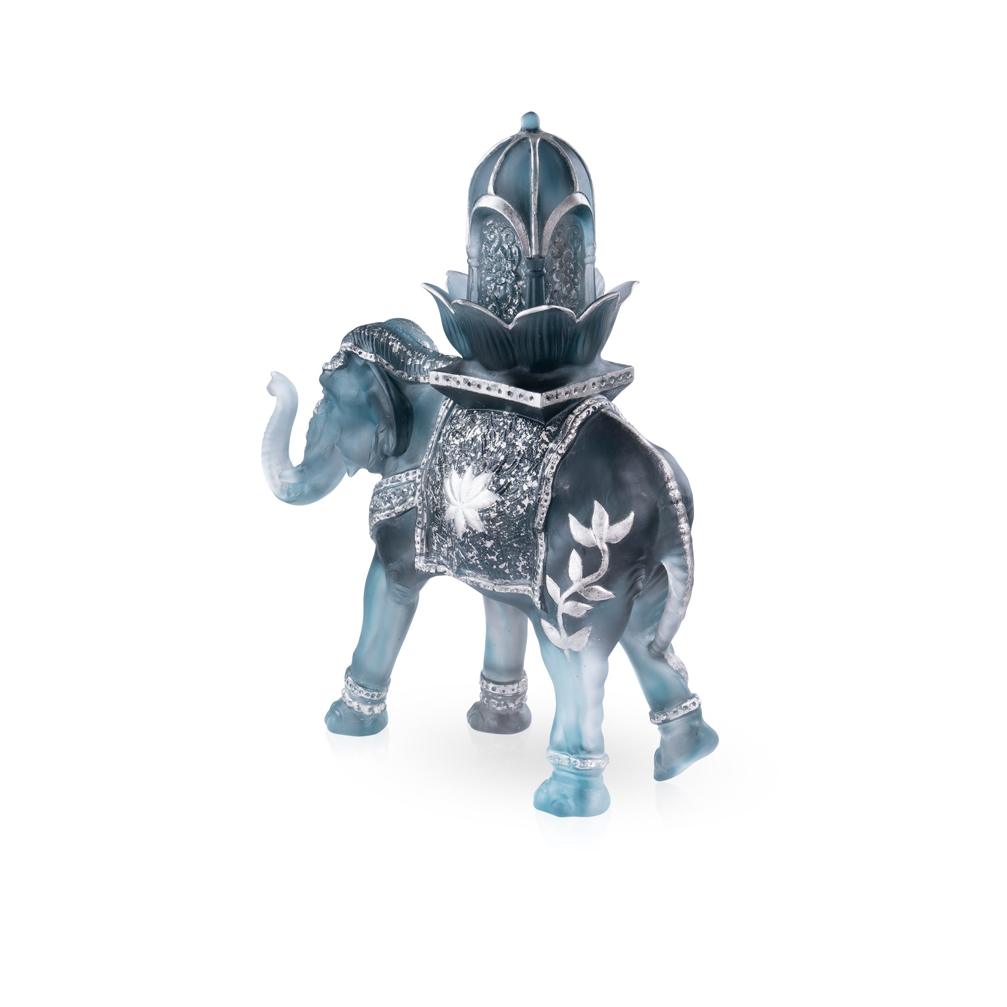 Arum Vase grand modèle Bleu nuit - Daum