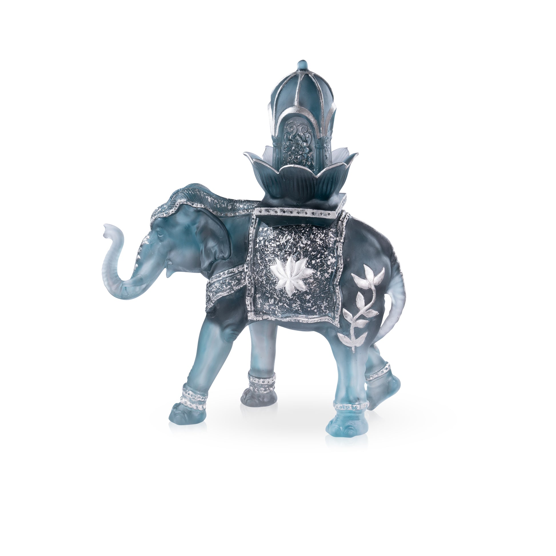 Arum Vase grand modèle Bleu nuit - Daum