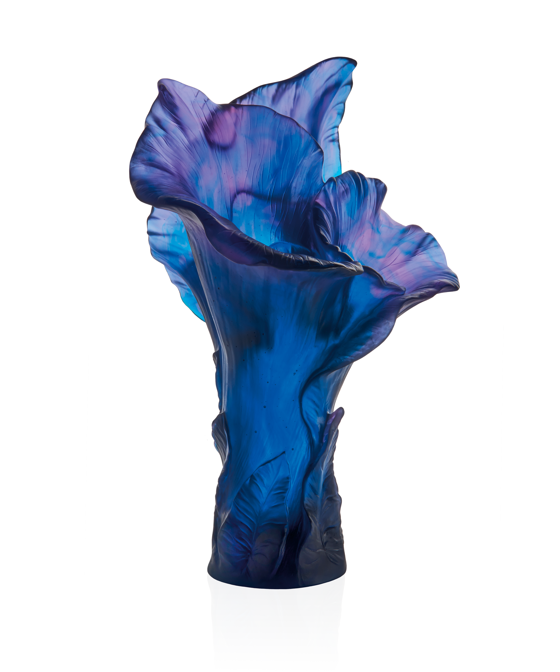 Arum Vase magnum Bleu nuit - Daum
