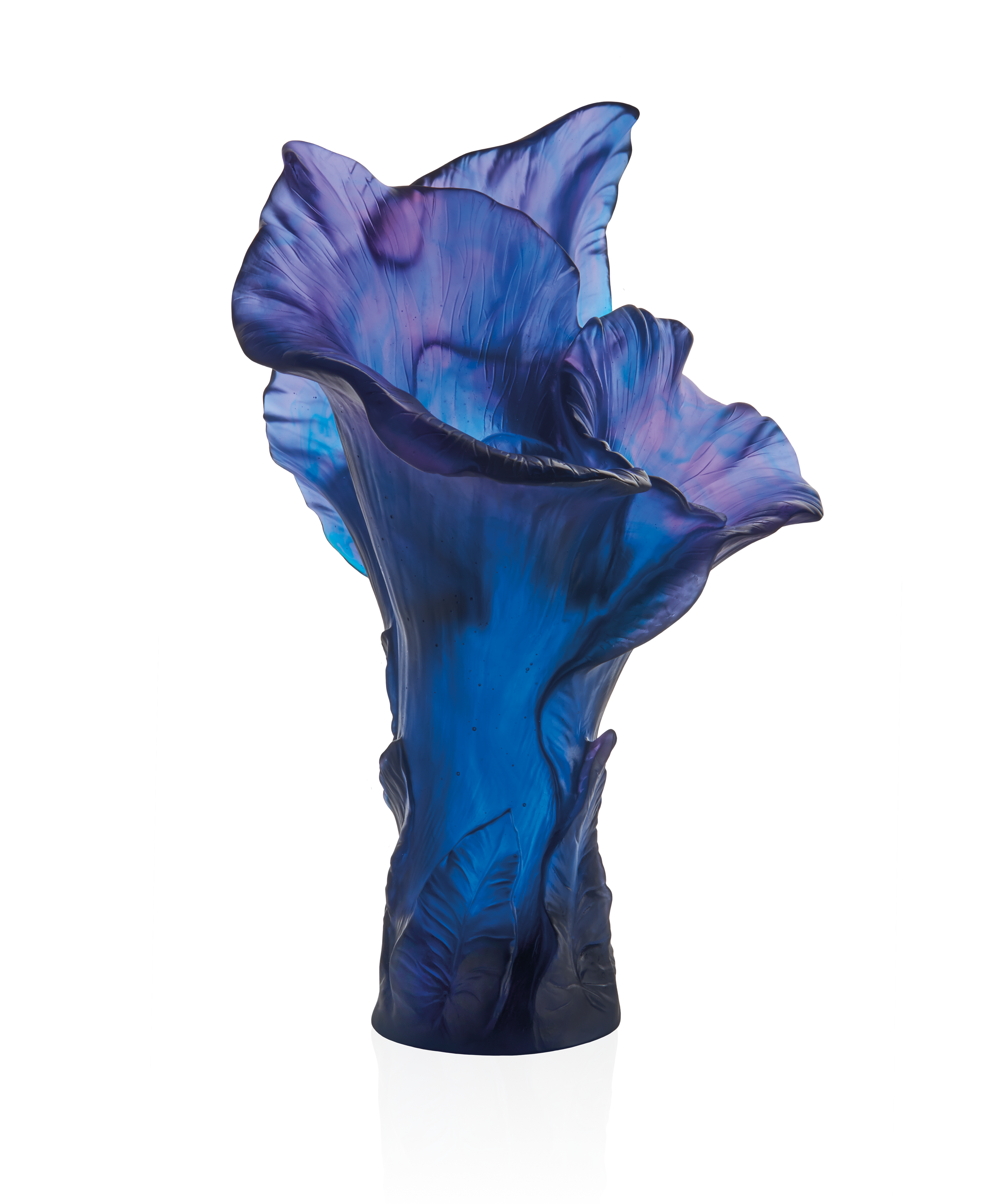 Arum Vase magnum Bleu nuit - Daum