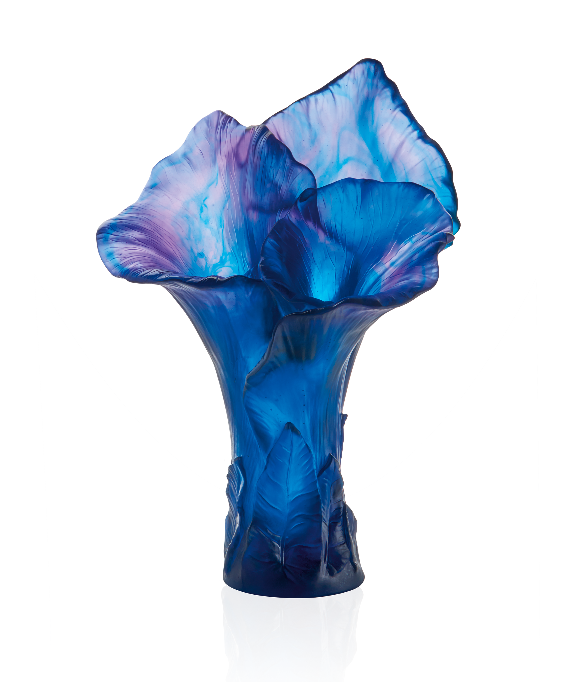 Arum Vase magnum Bleu nuit - Daum
