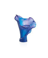 Arum Vase moyen modèle Bleu nuit - Daum