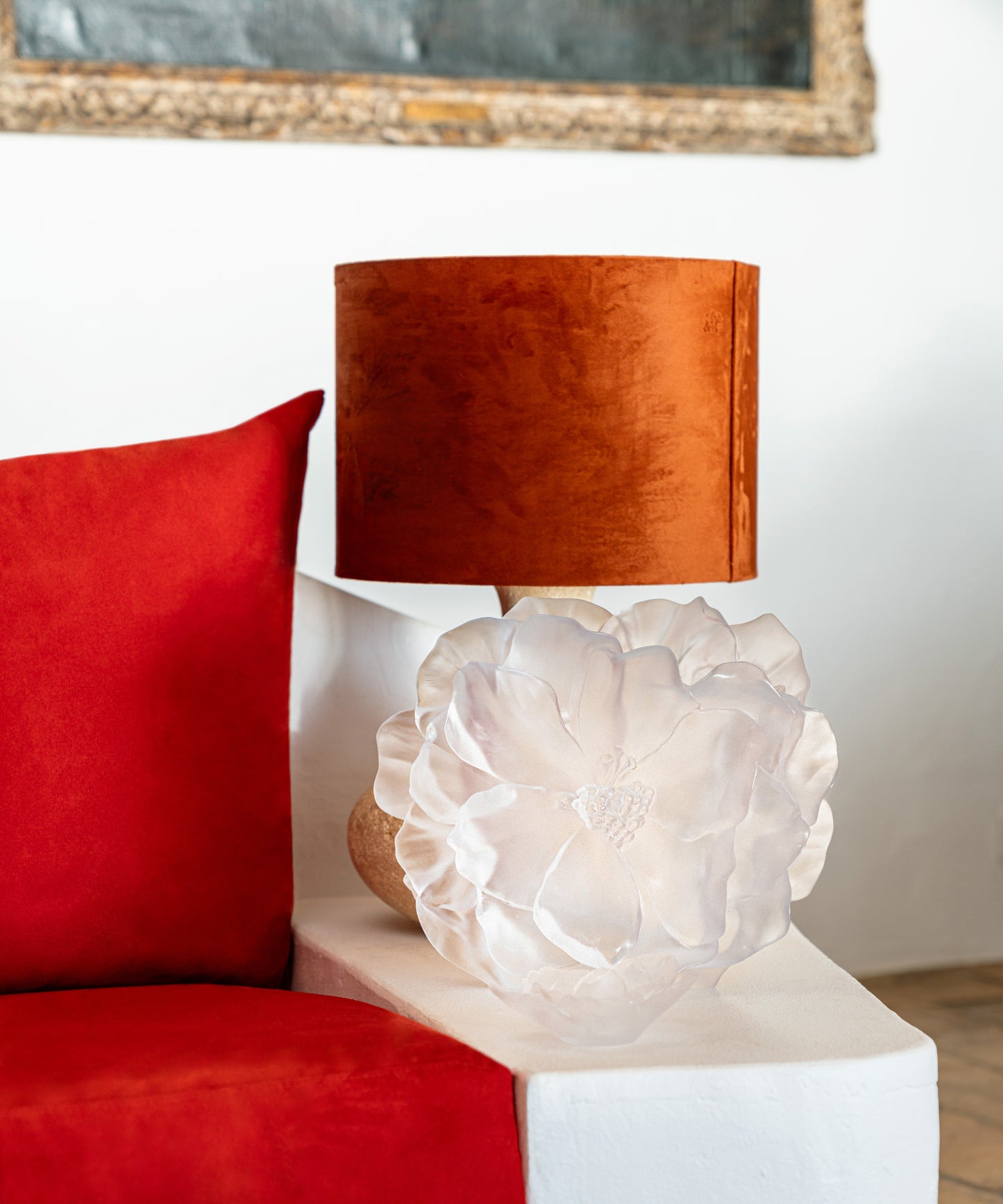 Camelia Vase grand modèle Blanc - Daum