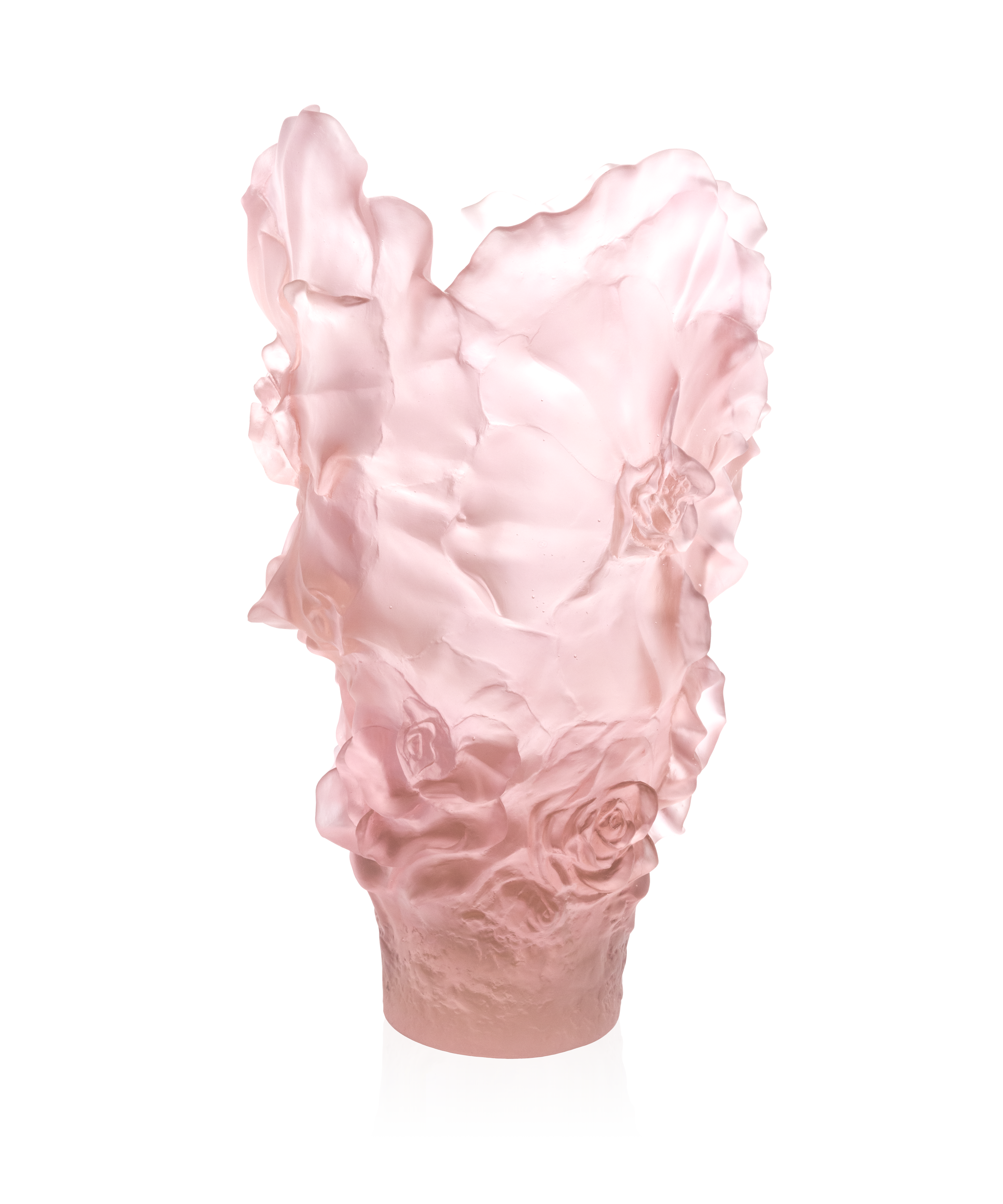 Camelia Vase magnum Rose 99ex - Daum
