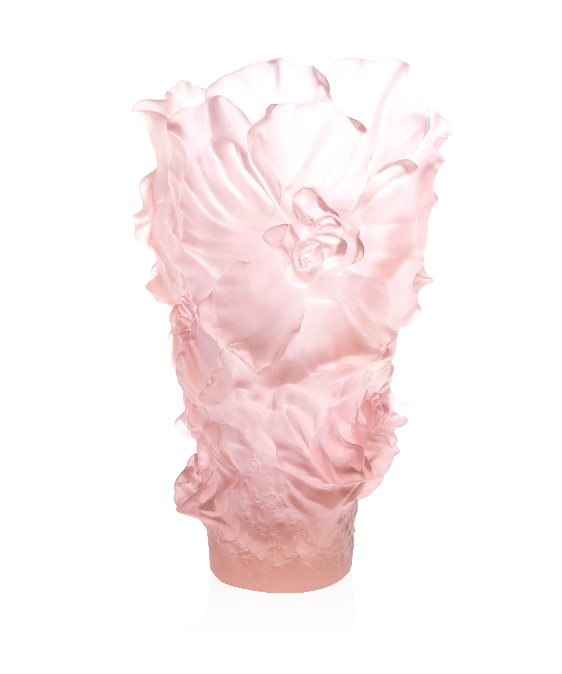 Camelia Vase magnum Rose 99ex - Daum