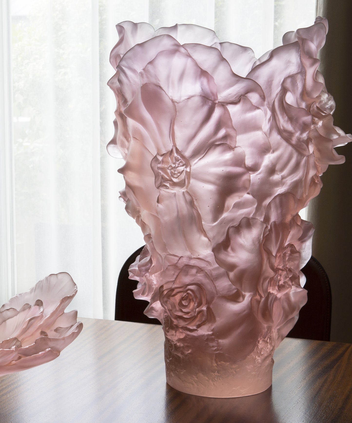 Camelia Vase magnum Rose 99ex - Daum