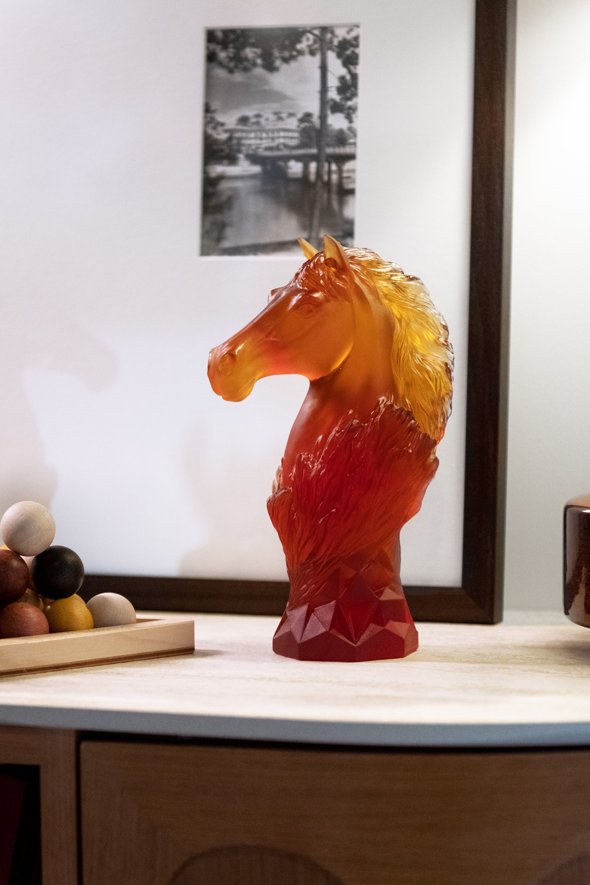 Cavalcade Cavalier d'échec Ambre 250ex - Daum