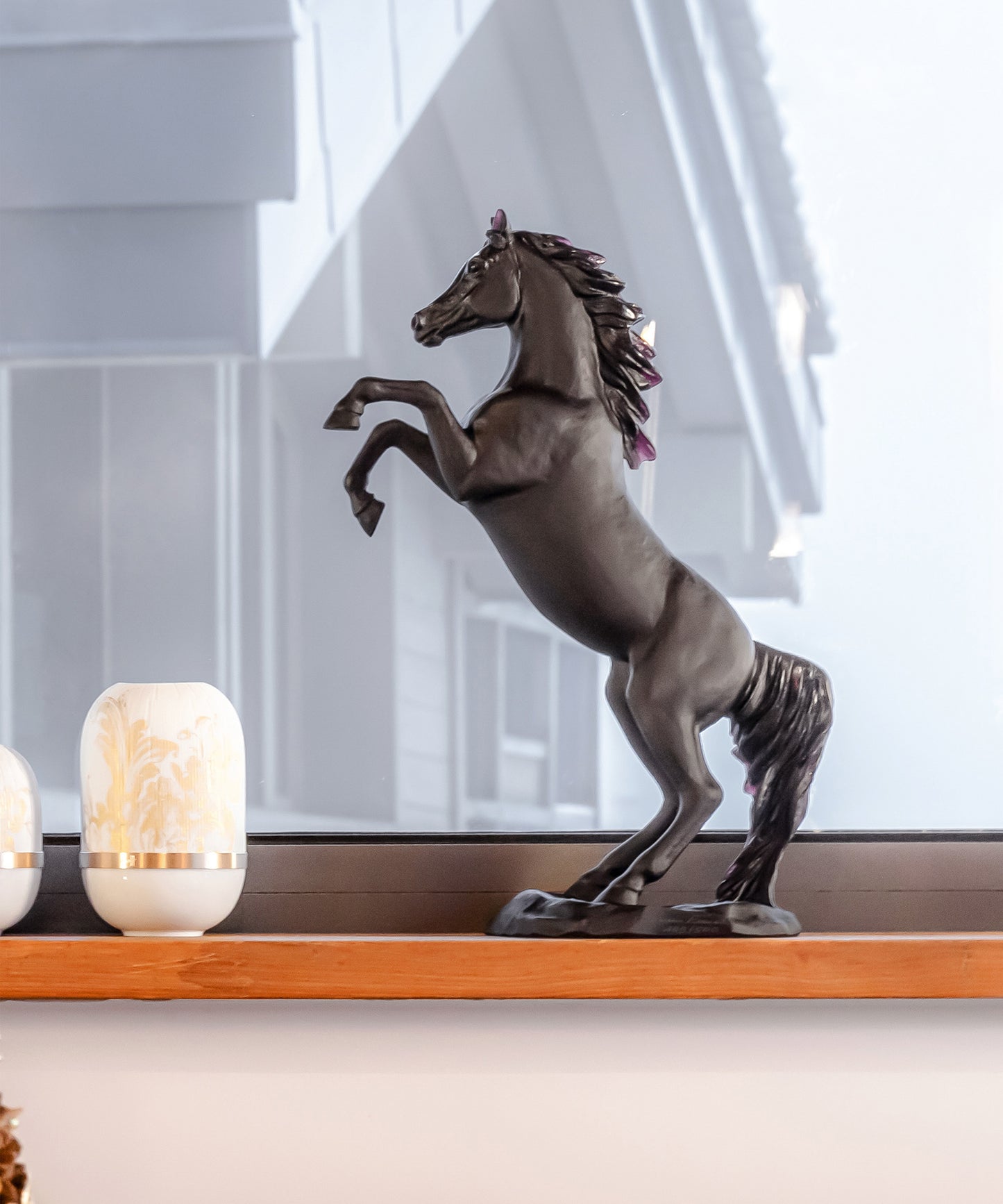 Cheval fougueux Noir 500ex - Daum