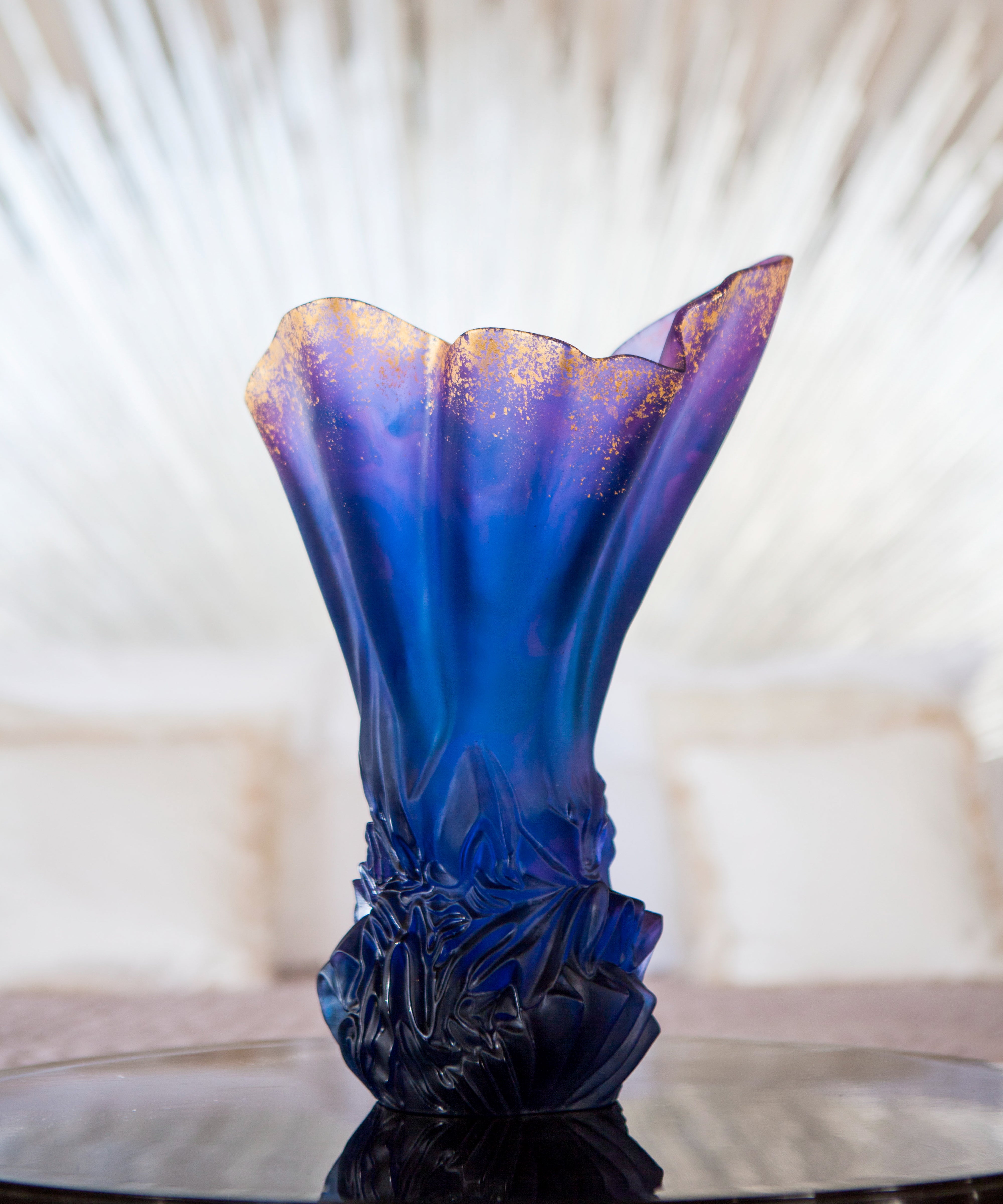 Collection Croisière Vase grand modèle Bleu nuit 99ex - Daum