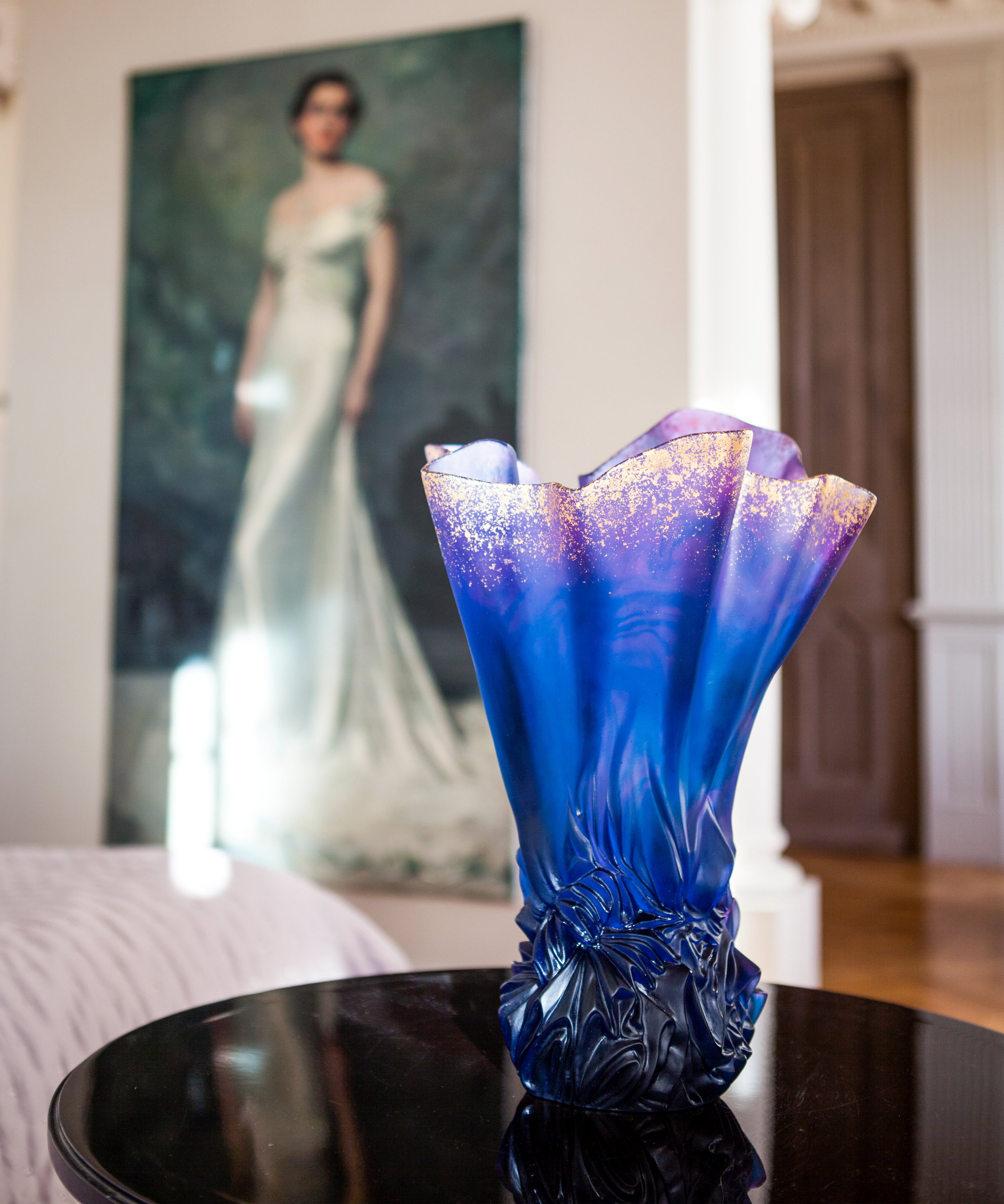 Collection Croisière Vase grand modèle Bleu nuit 99ex - Daum