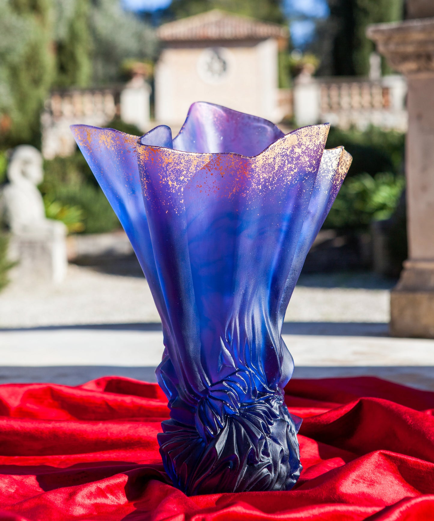 Collection Croisière Vase grand modèle Bleu nuit 99ex - Daum