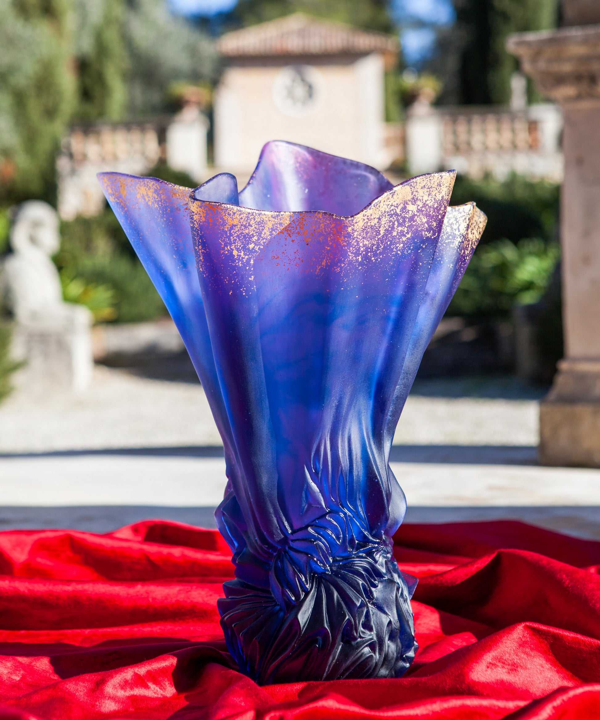 Collection Croisière Vase grand modèle Bleu nuit 99ex - Daum