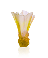 Collection Croisière Vase grand modèle Rose et vert - Daum