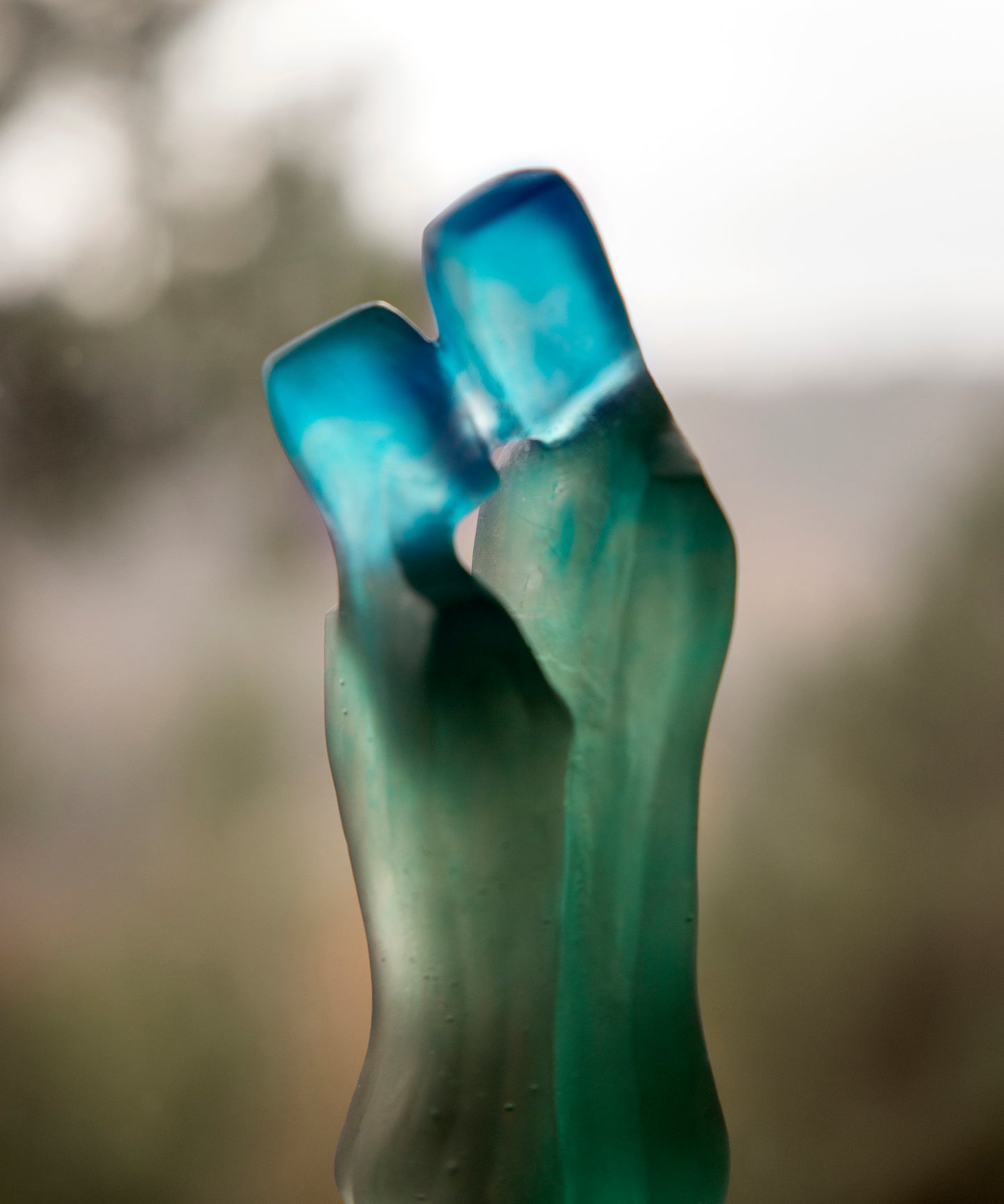 Départ Bleu et vert de Laurence Bonnel 175ex - Daum