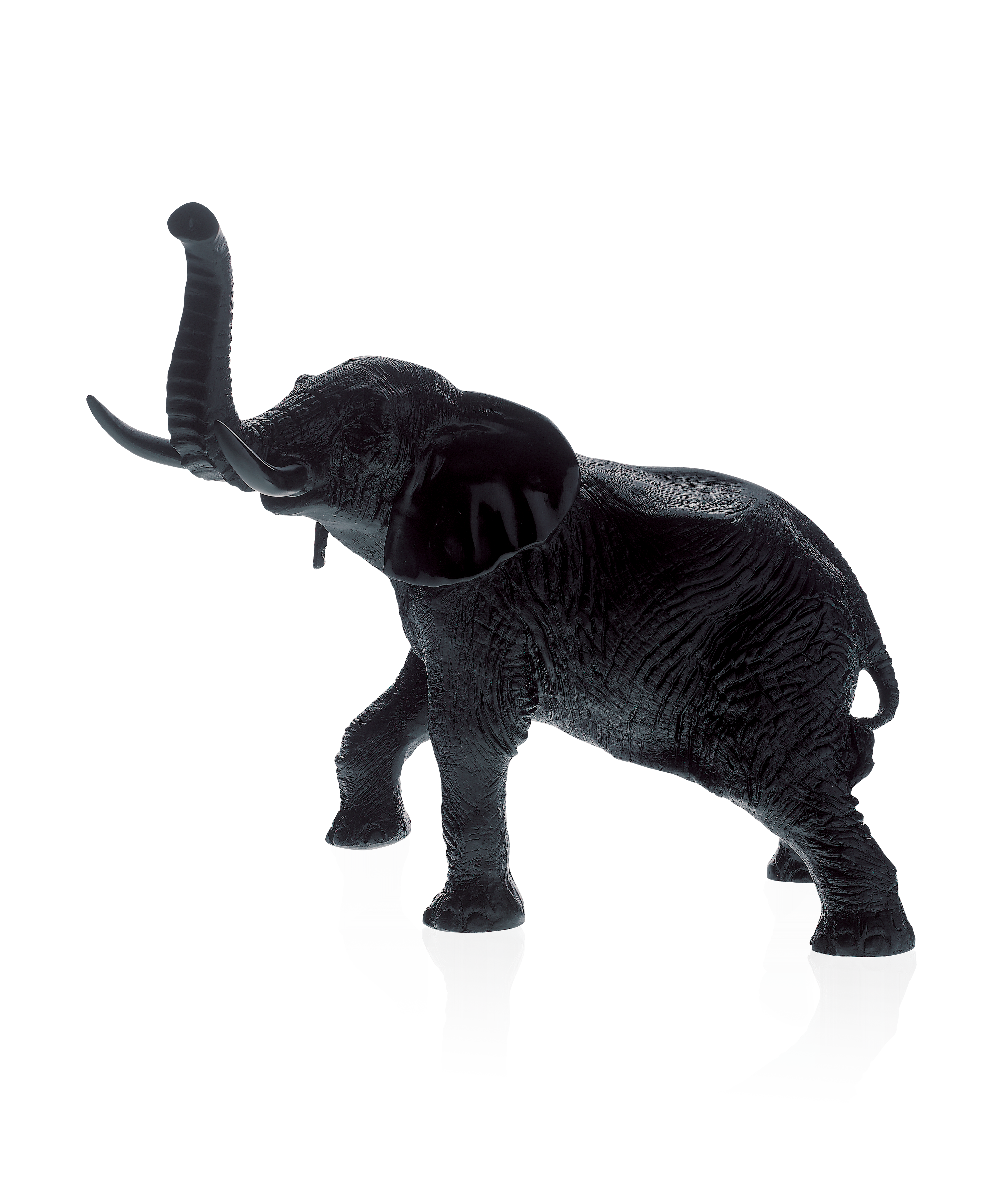 Eléphant grand modèle Noir de Jean-François Leroy 1000ex - Daum