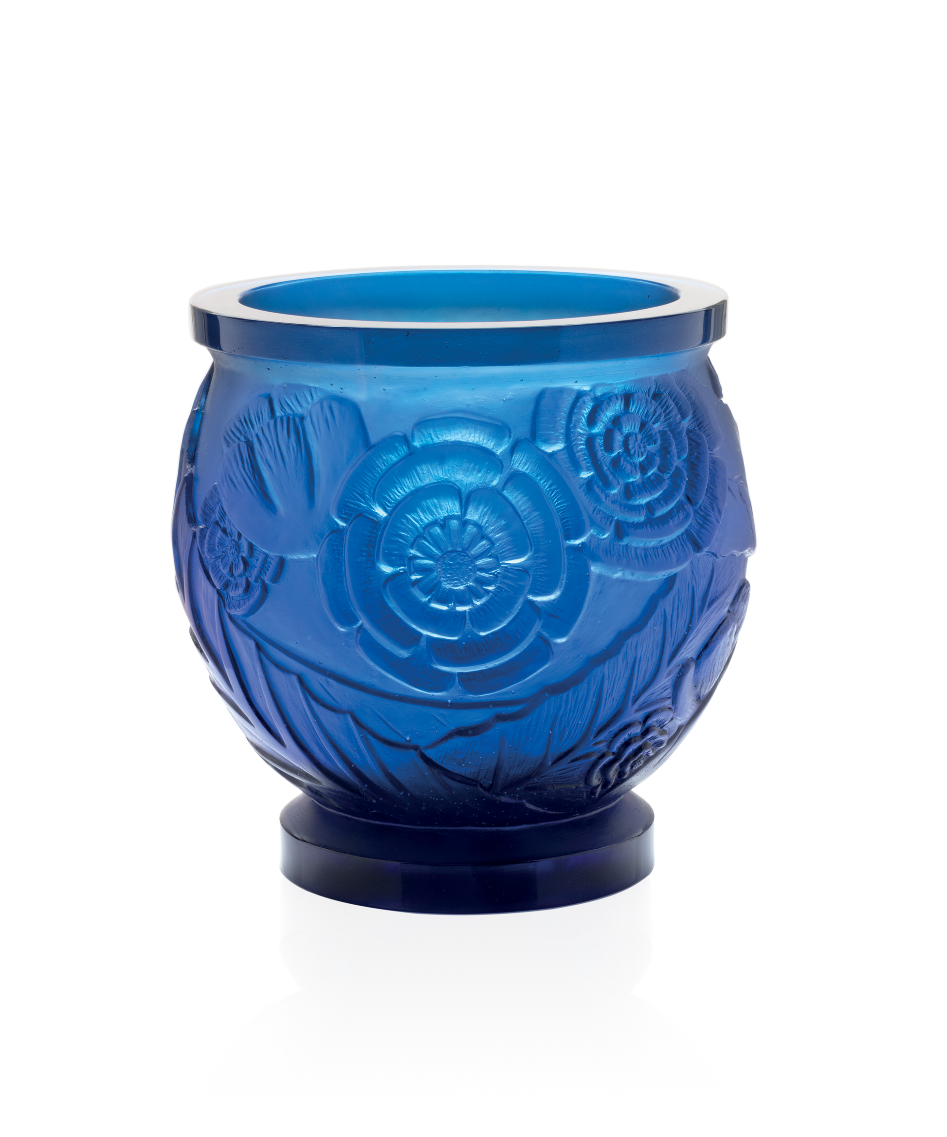 Empreinte Vase moyen modèle Bleu 375ex - Daum