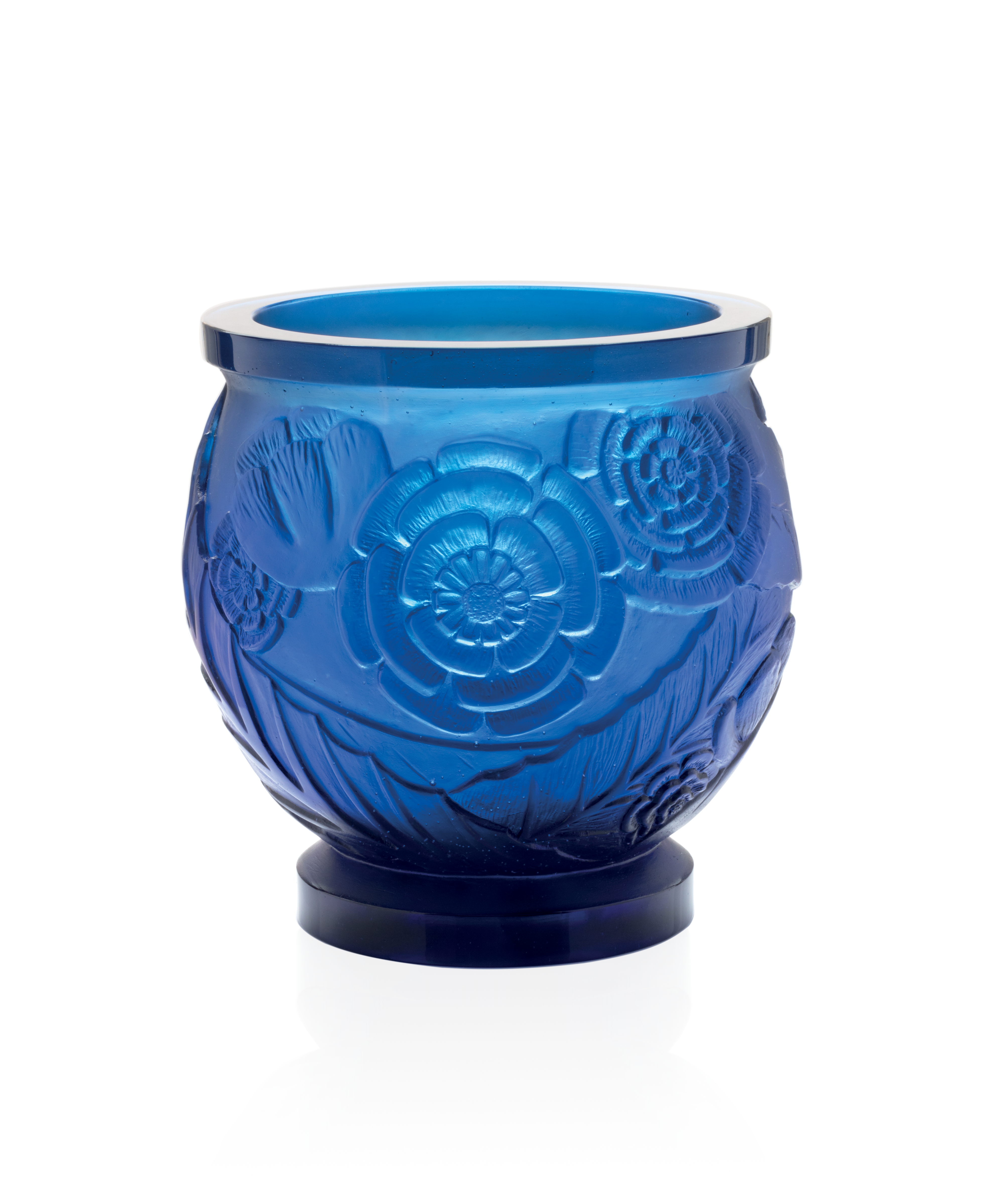 Empreinte Vase moyen modèle Bleu 375ex - Daum