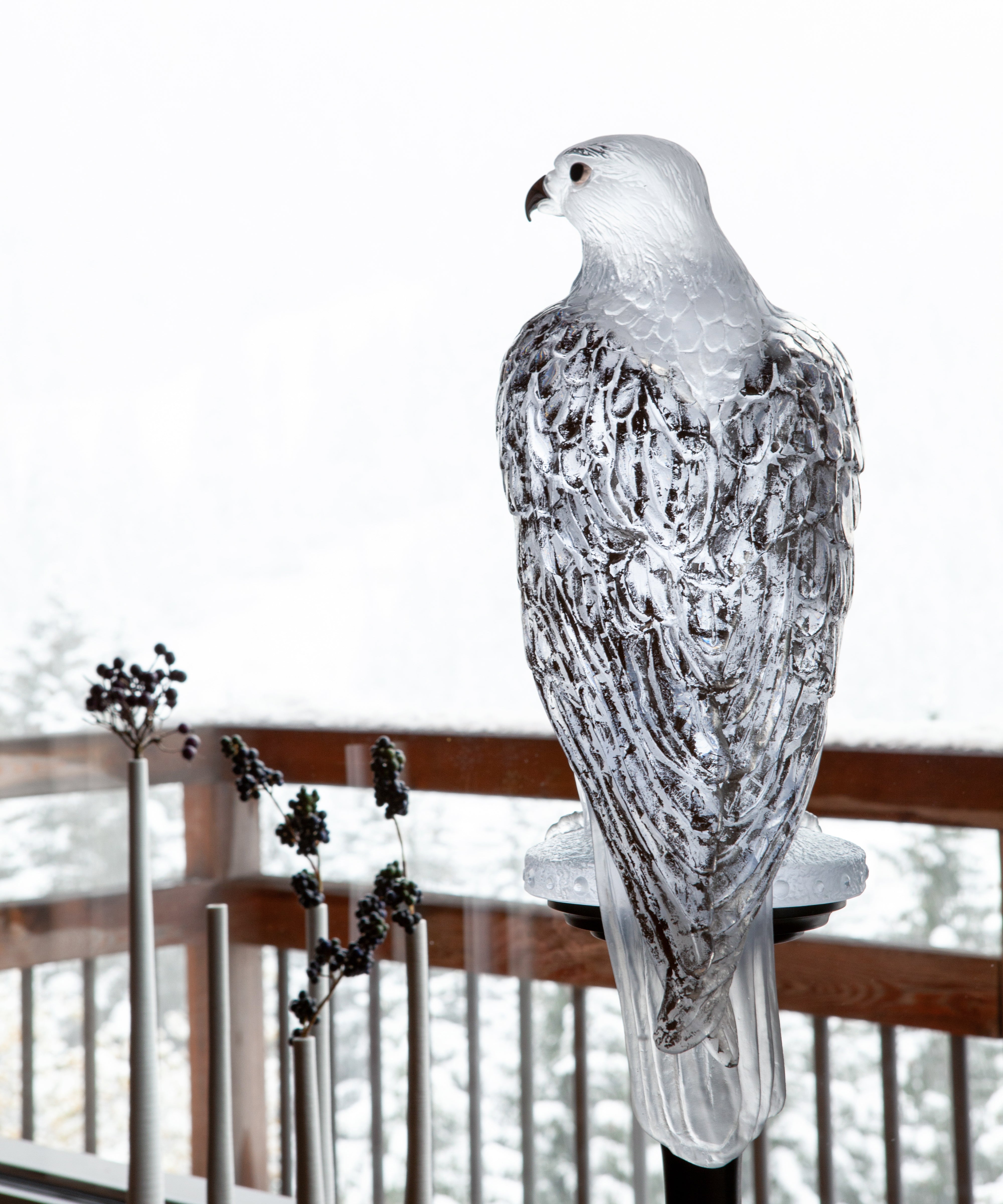 Faucon Gerfaut Blanc de Madeleine Van der Knoop 50ex - Daum