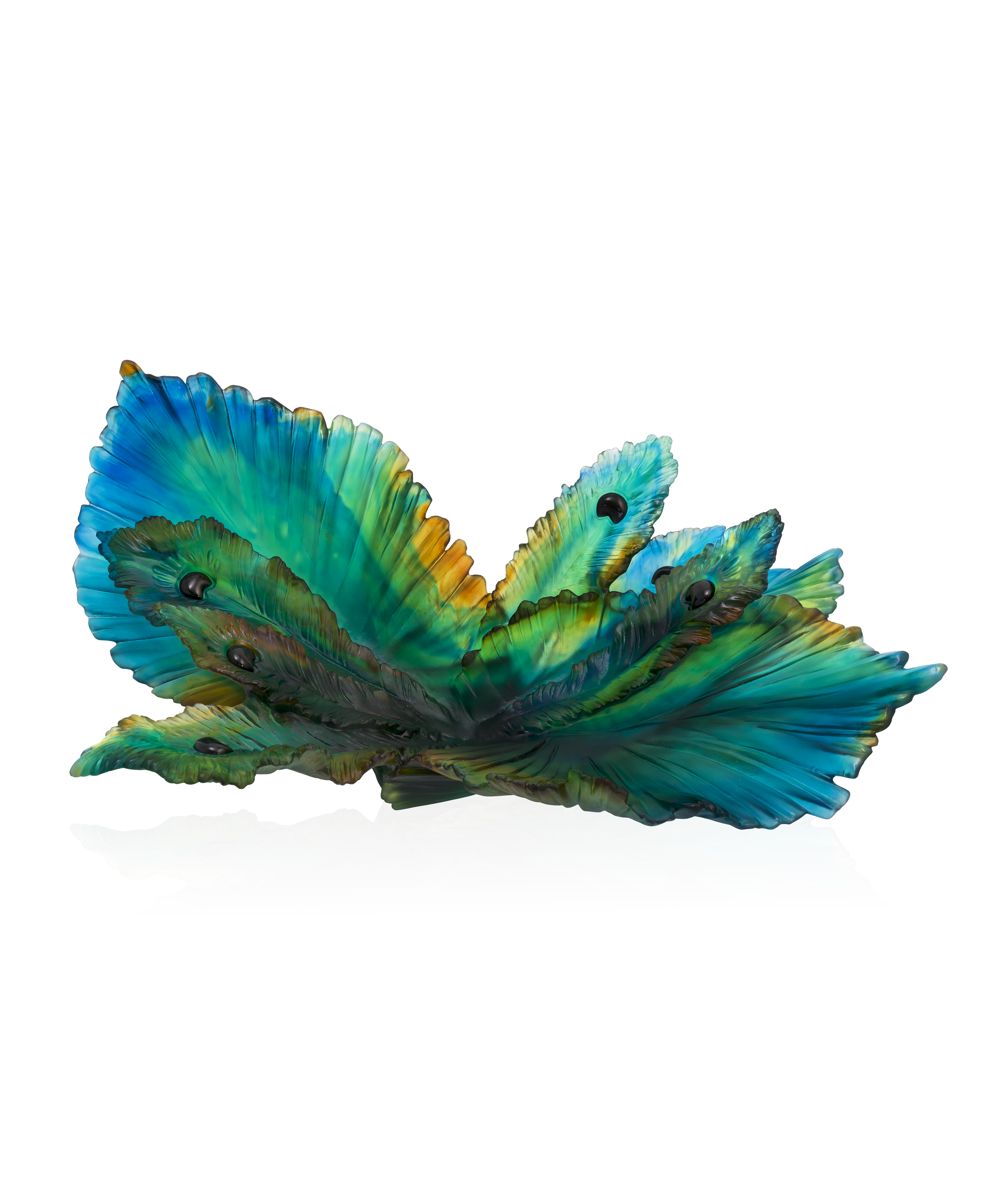 Fleur de Paon Centre de table 375ex - Daum