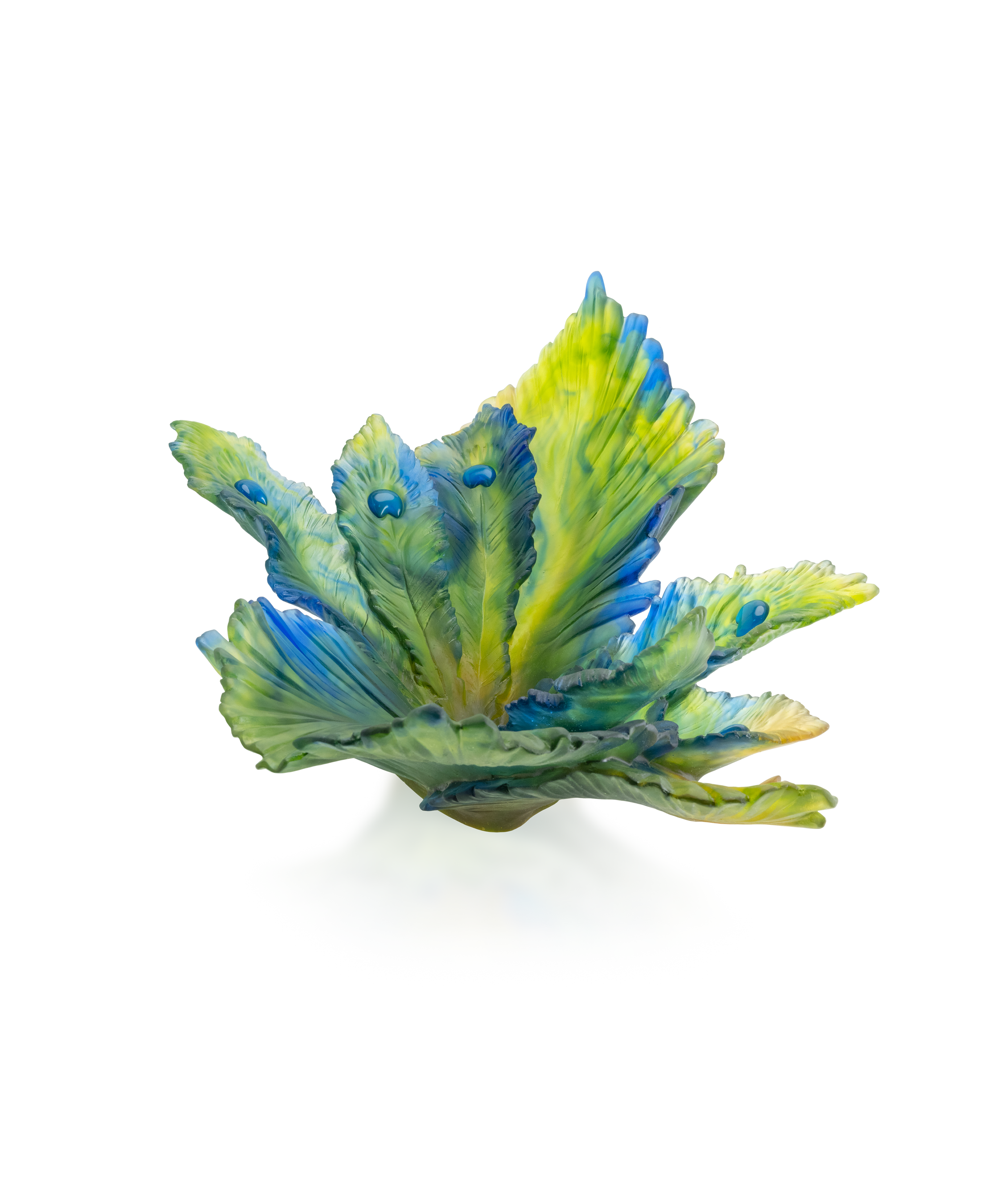 Fleur de Paon Exotique Centre de table 99ex - Daum