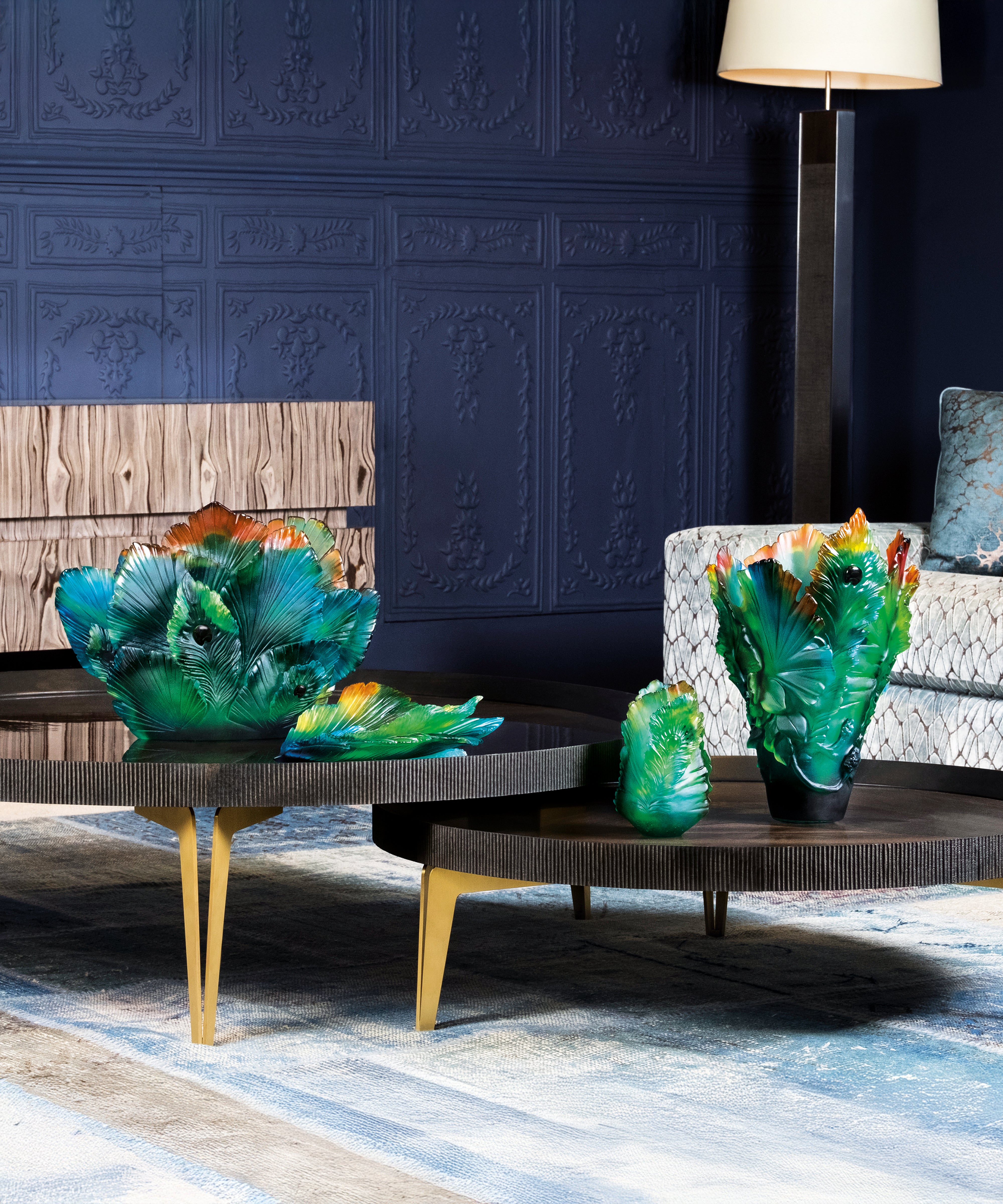 Fleur de Paon Vase - Daum