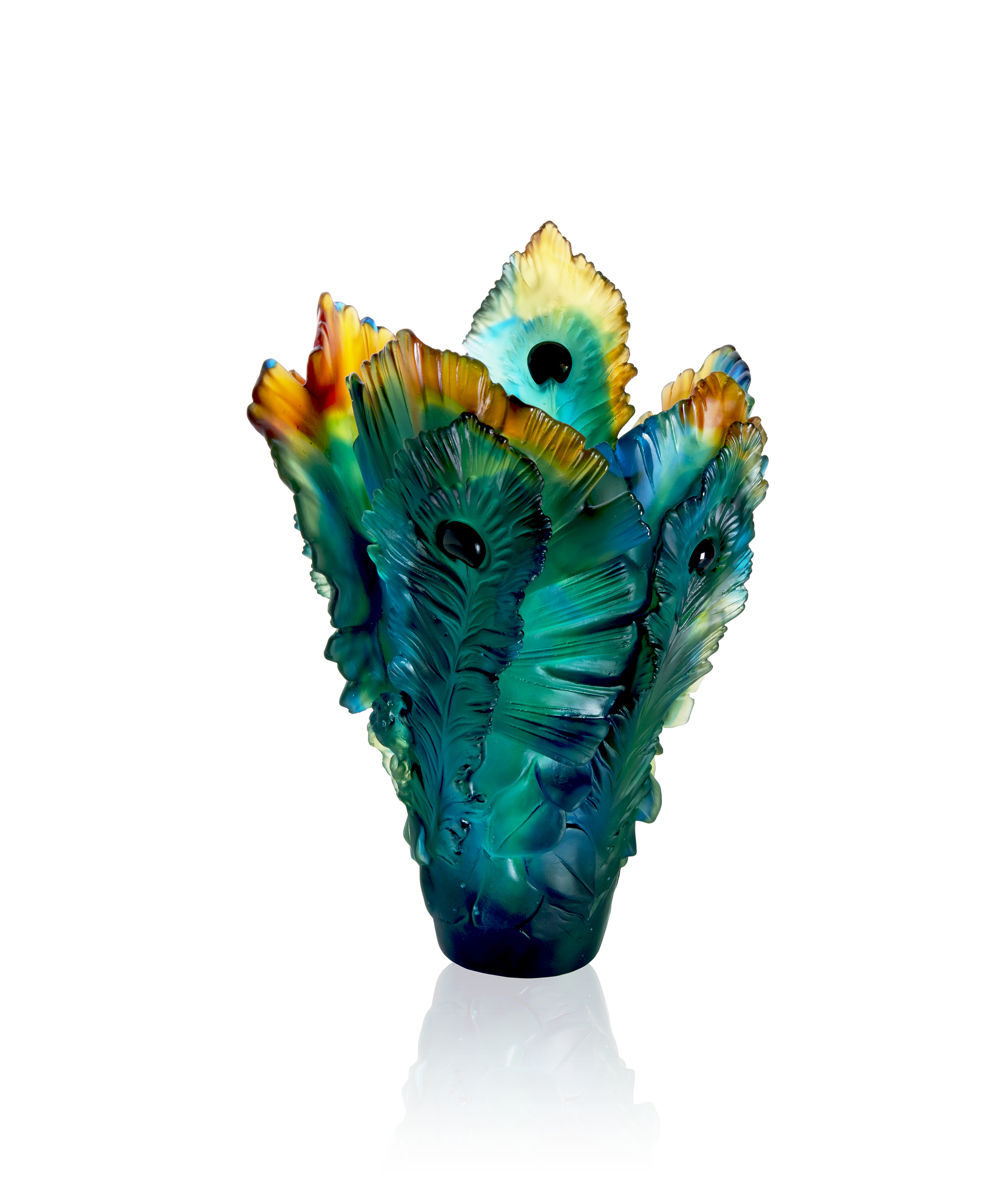 Fleur de Paon Vase grand modèle - Daum