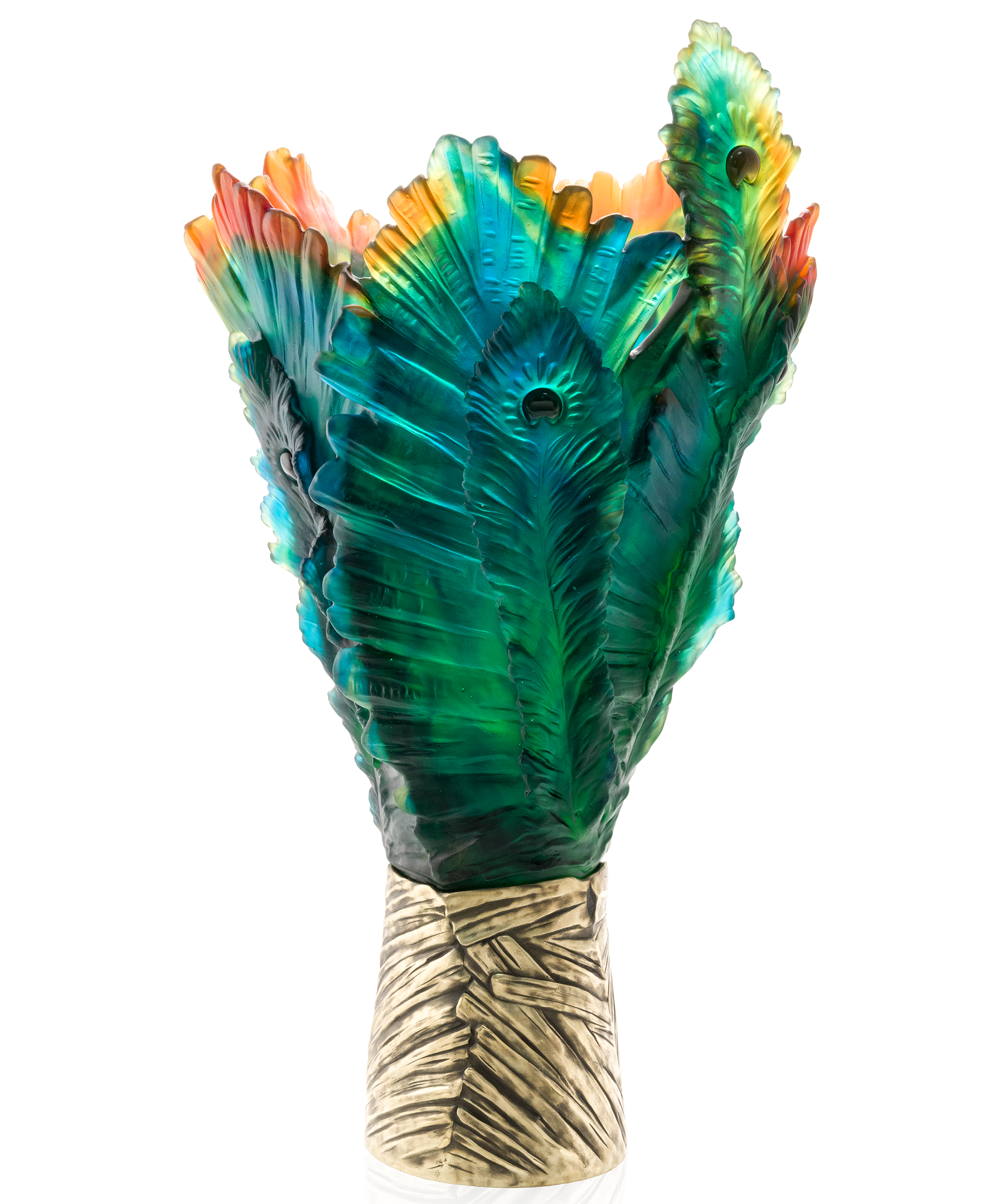 Fleur de Paon Vase magnum 99ex - Daum