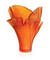 Ginkgo Vase magnum Ambre 99ex - Daum