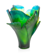 Ginkgo Vase magnum Vert 99ex - Daum