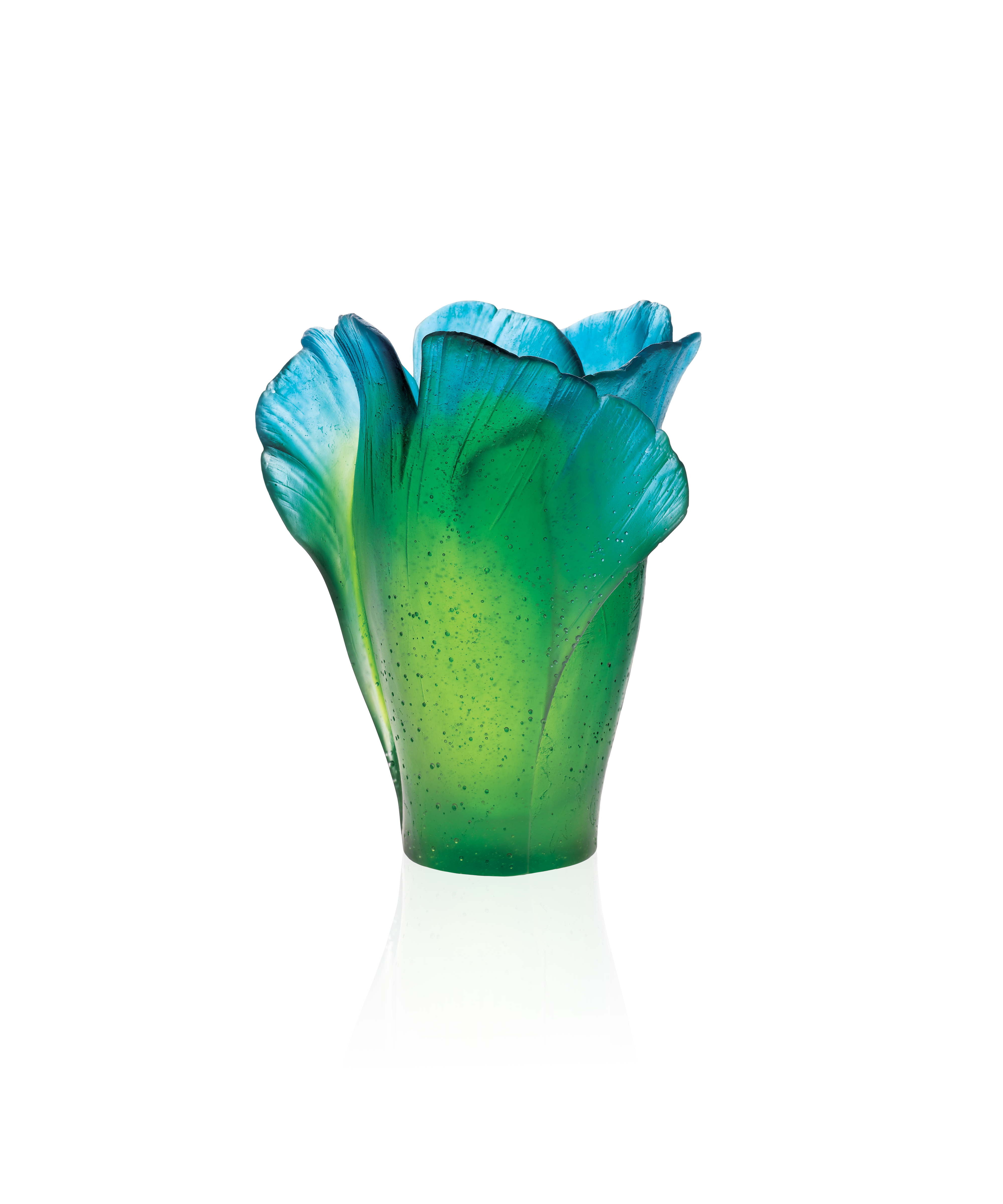 Ginkgo Vase moyen modèle Vert - Daum
