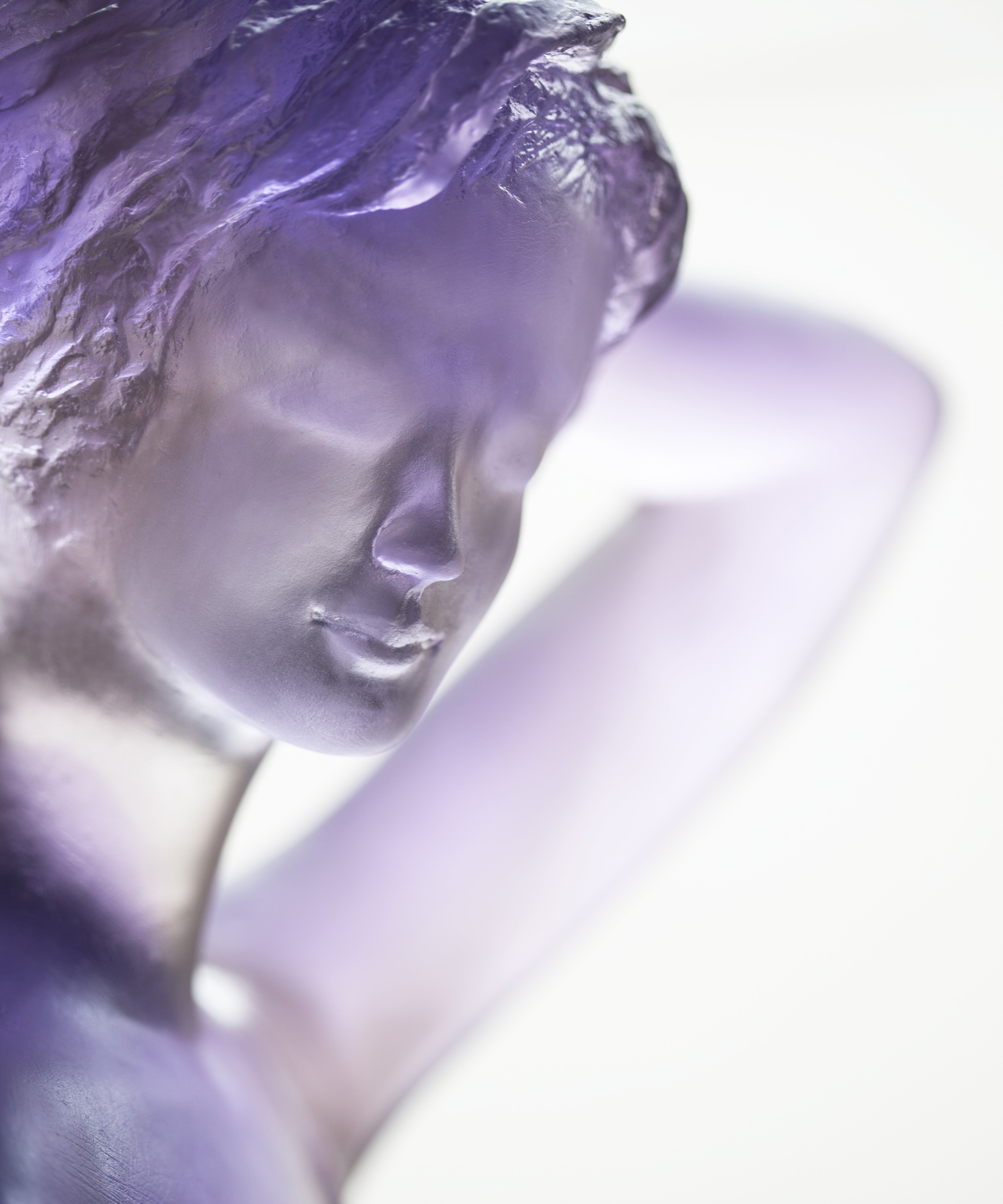 Inès Grise et violette de Jean-Philippe Richard 75ex - Daum