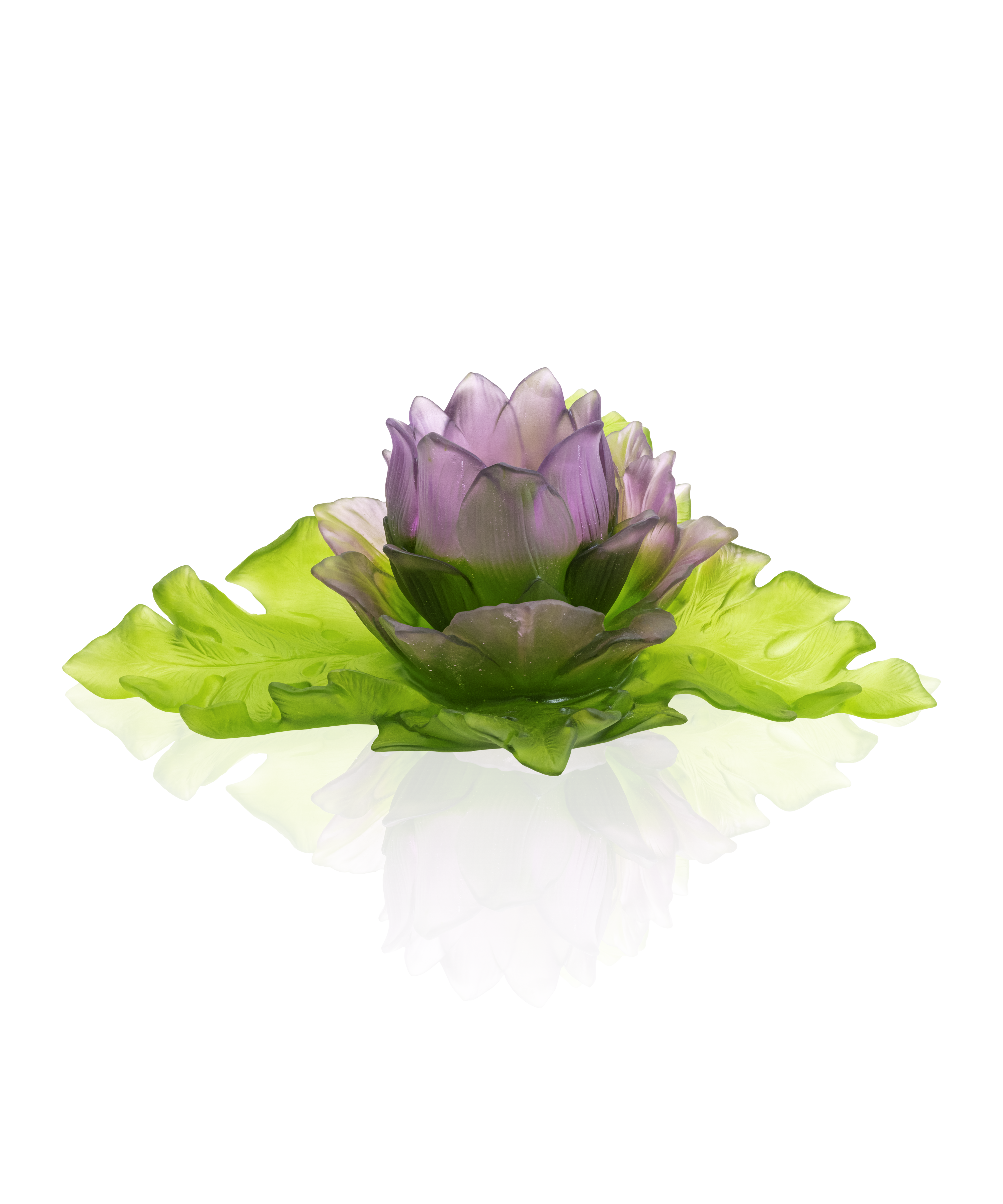 Jardin de Lotus Centre de table duo 175ex - Daum