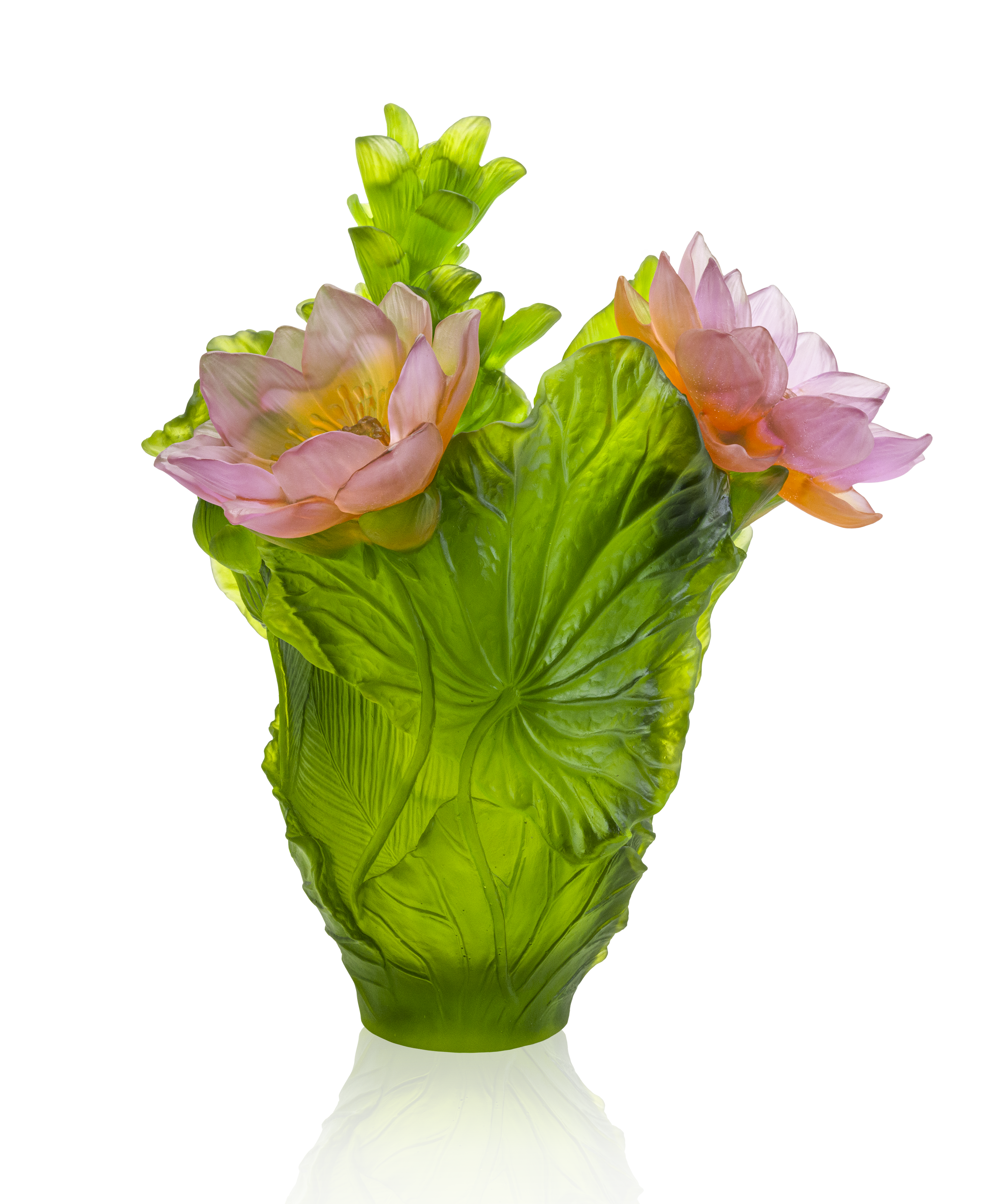 Jardin de Lotus Vase magnum 99ex - Daum