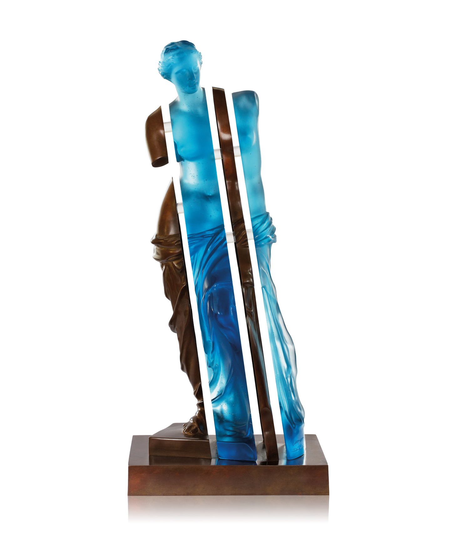 L'Ame de Vénus Bleue et bronze de Arman 125ex - Daum